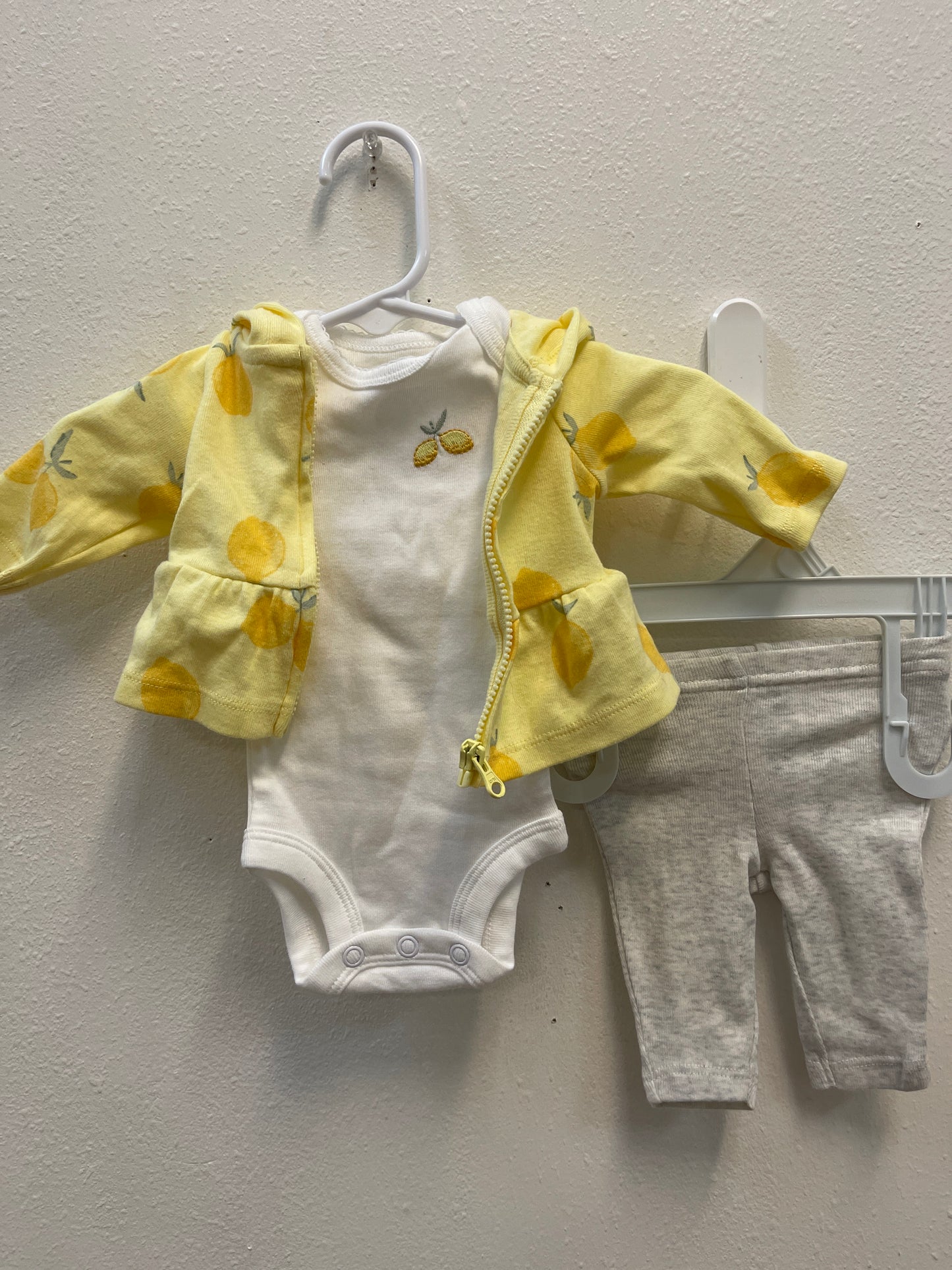 Preemie 3pc Lemon Set