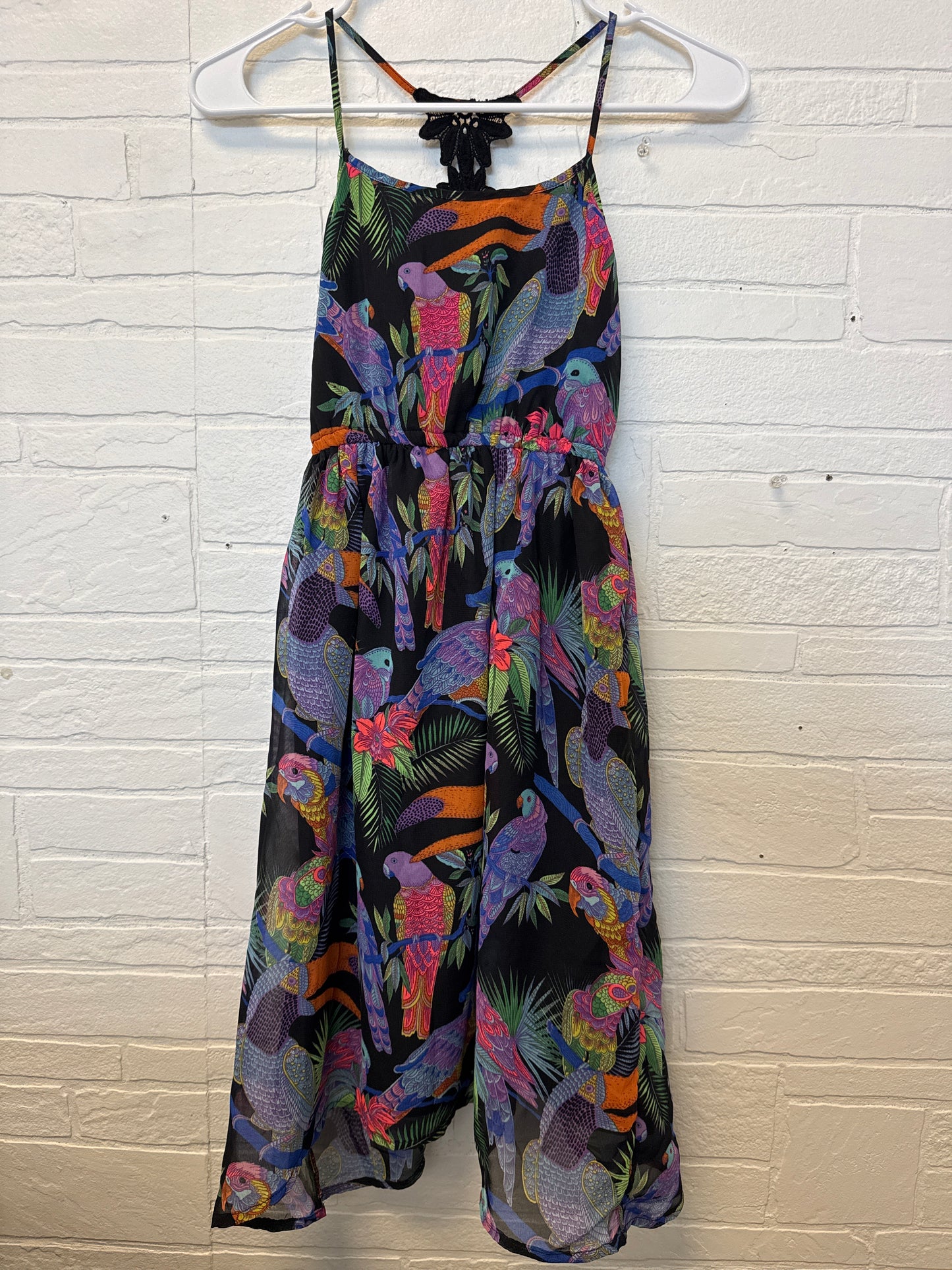 7-8 Parrot Tank High Low Dress