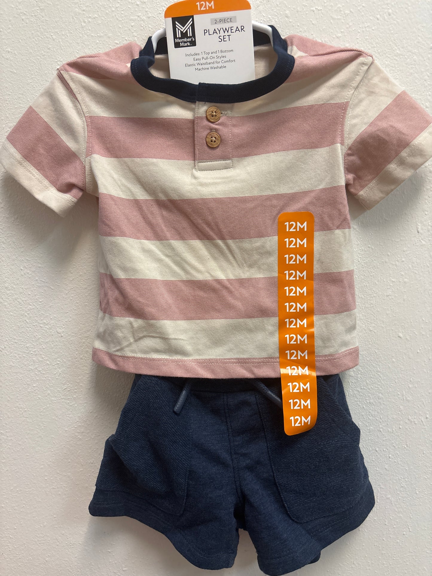 12m New Navy Short Set