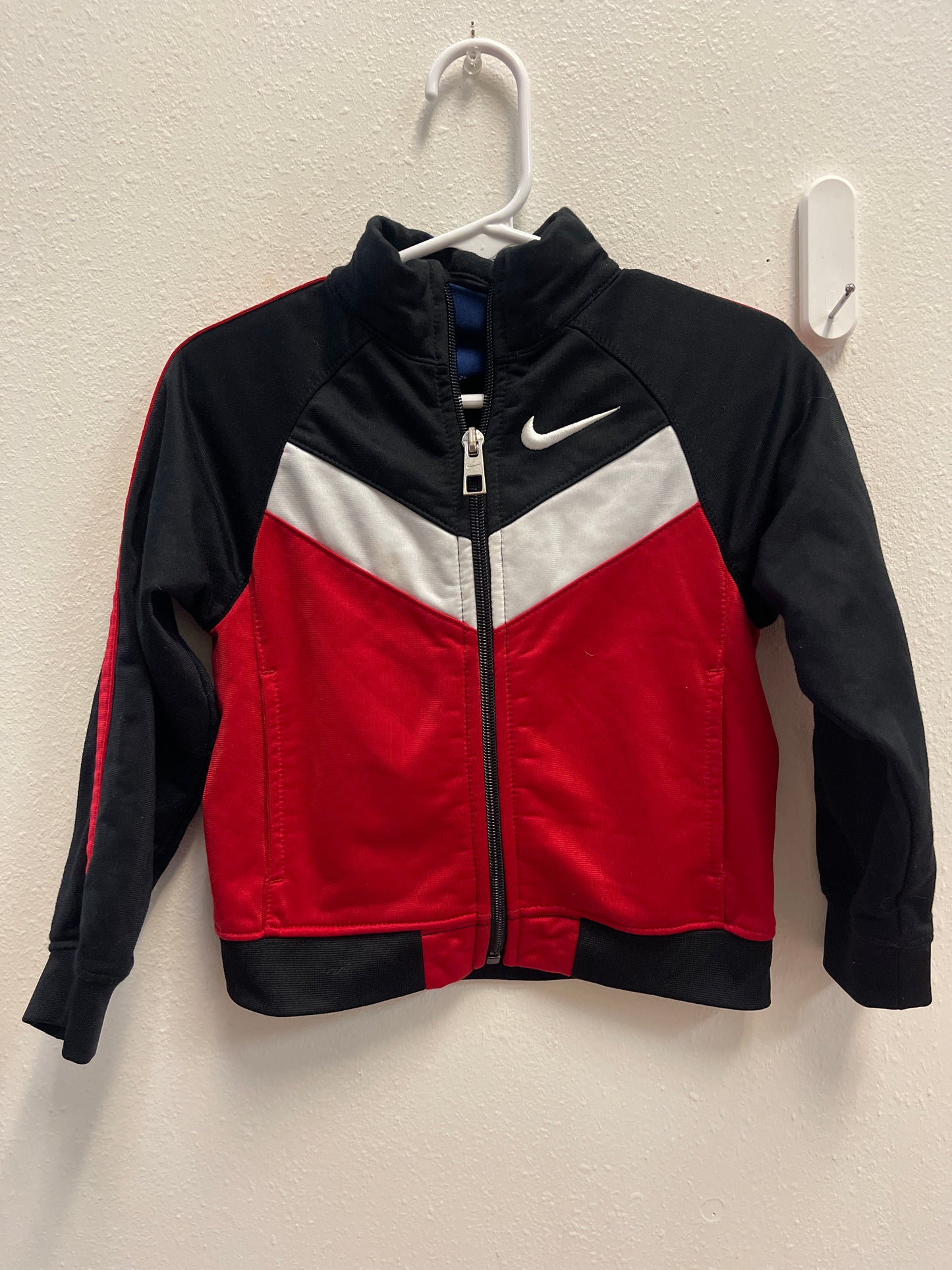 2t Nike Black Red White Zip Jacket