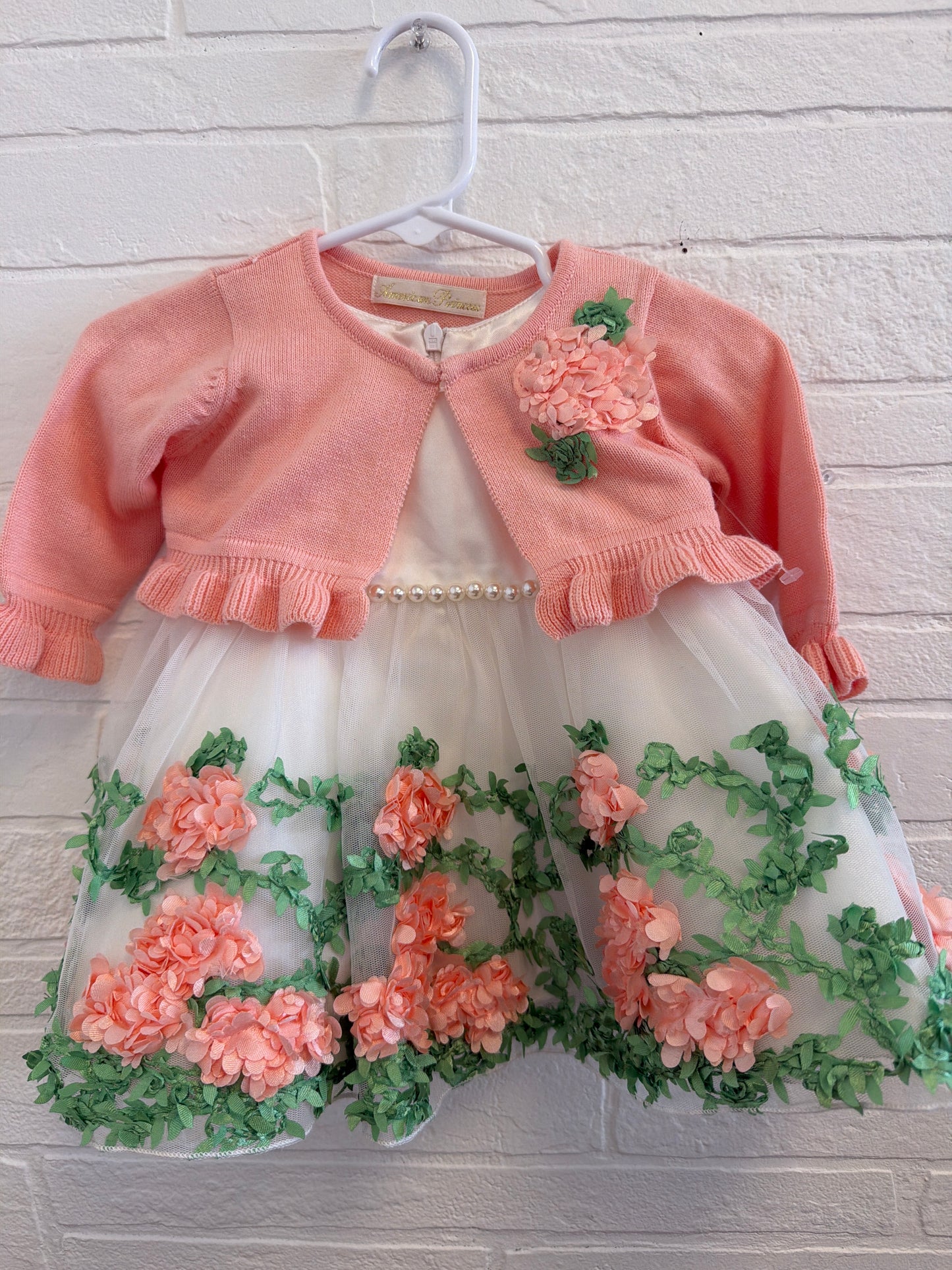 6m NEW American Princess Flower Tulle Fancy Dress