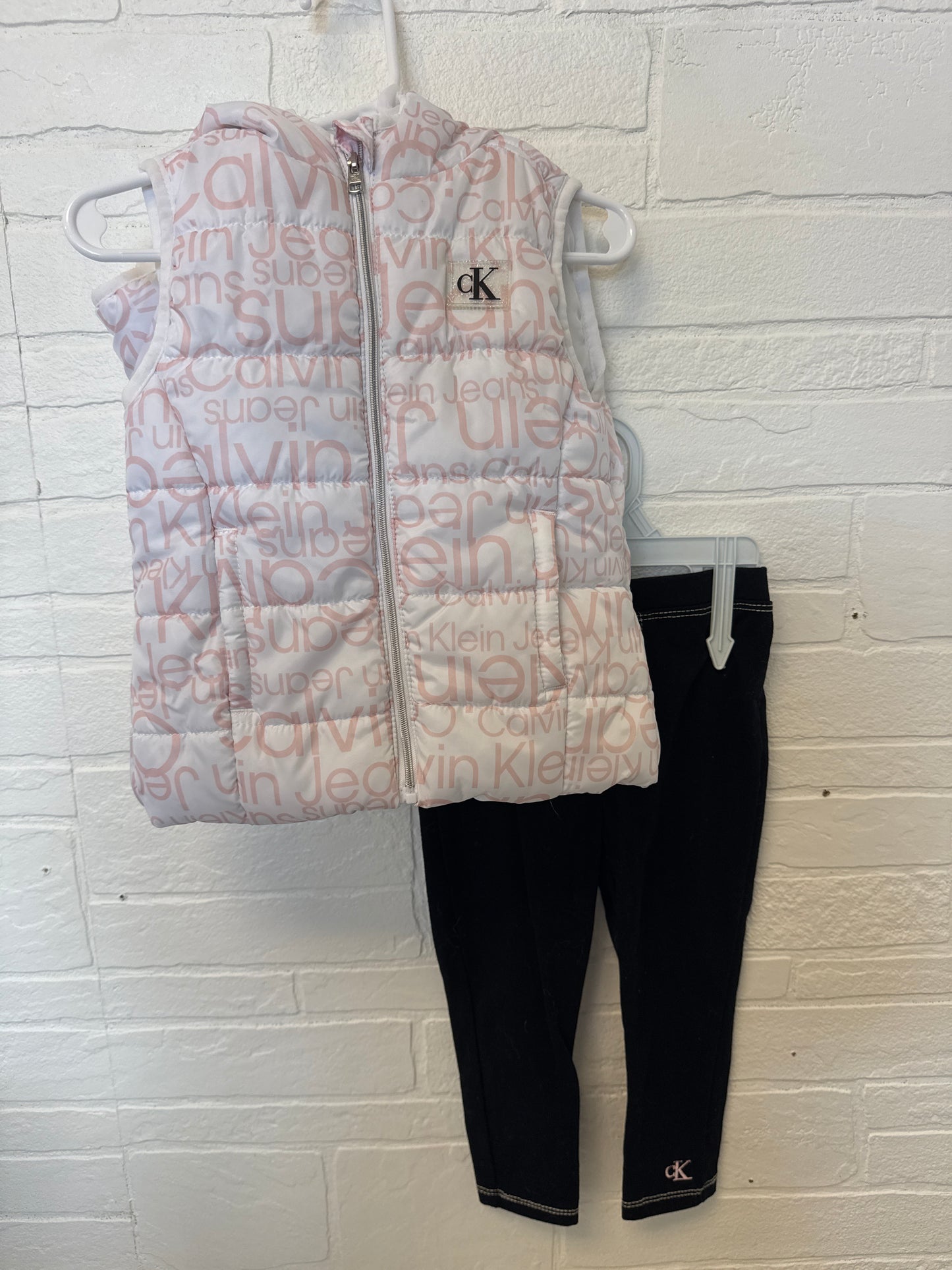 18m Calvin Klein Puffer Vest and Legging Set