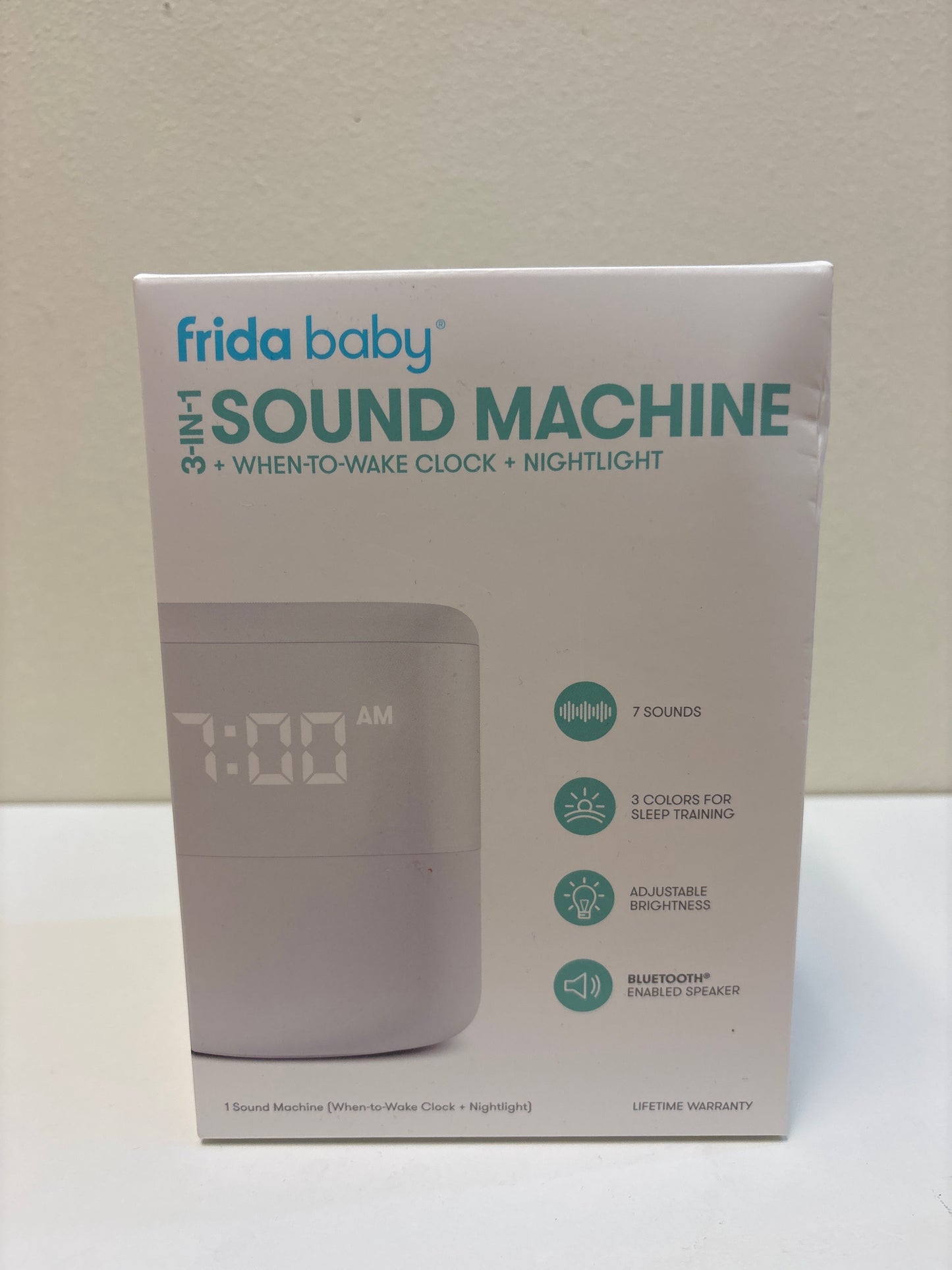 New 3-in-1 Sound Machine + When-To-Wake™ Clock + Nightlight