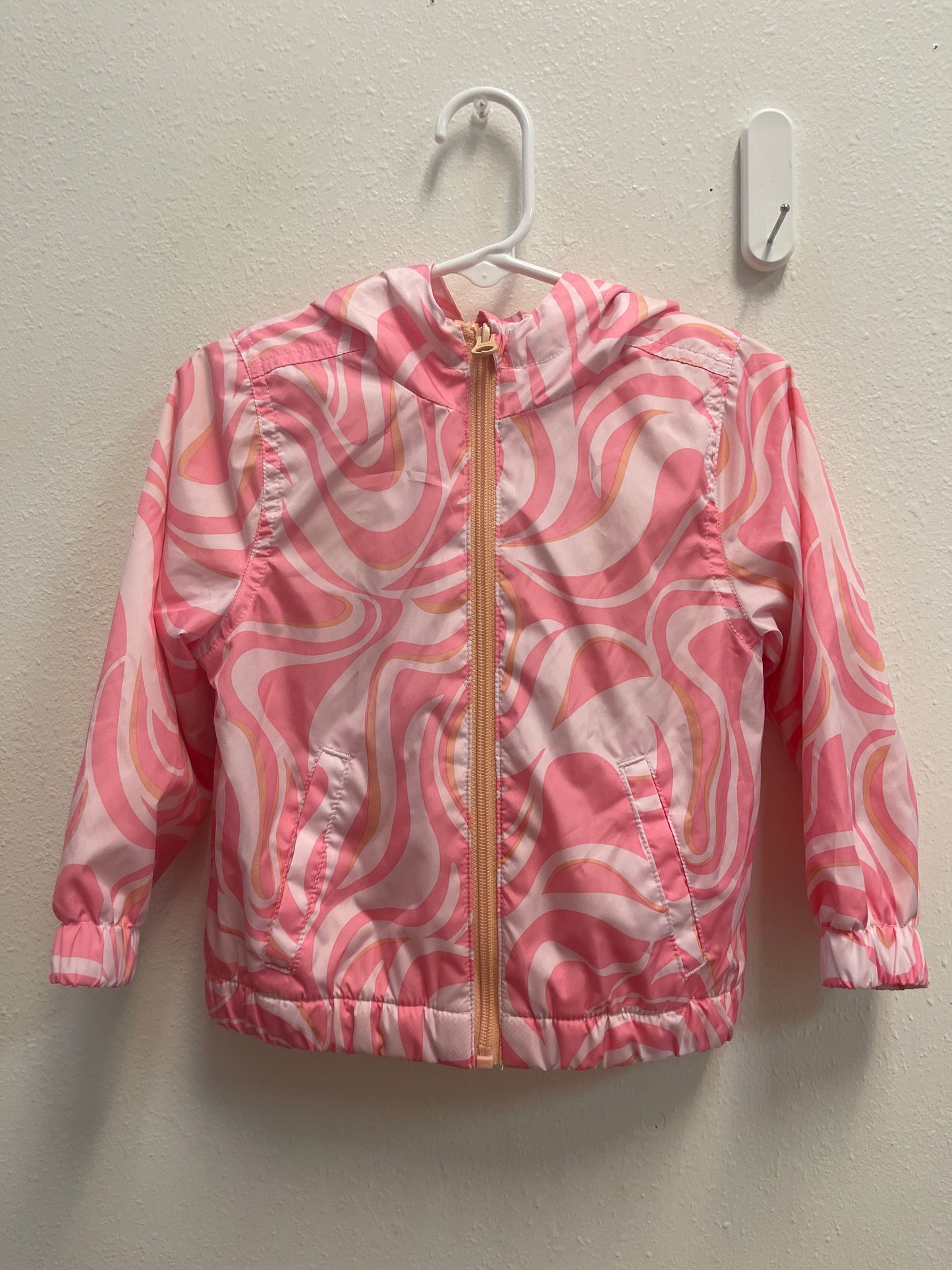 2t Wondernation Pink Swirl Rain Jacket