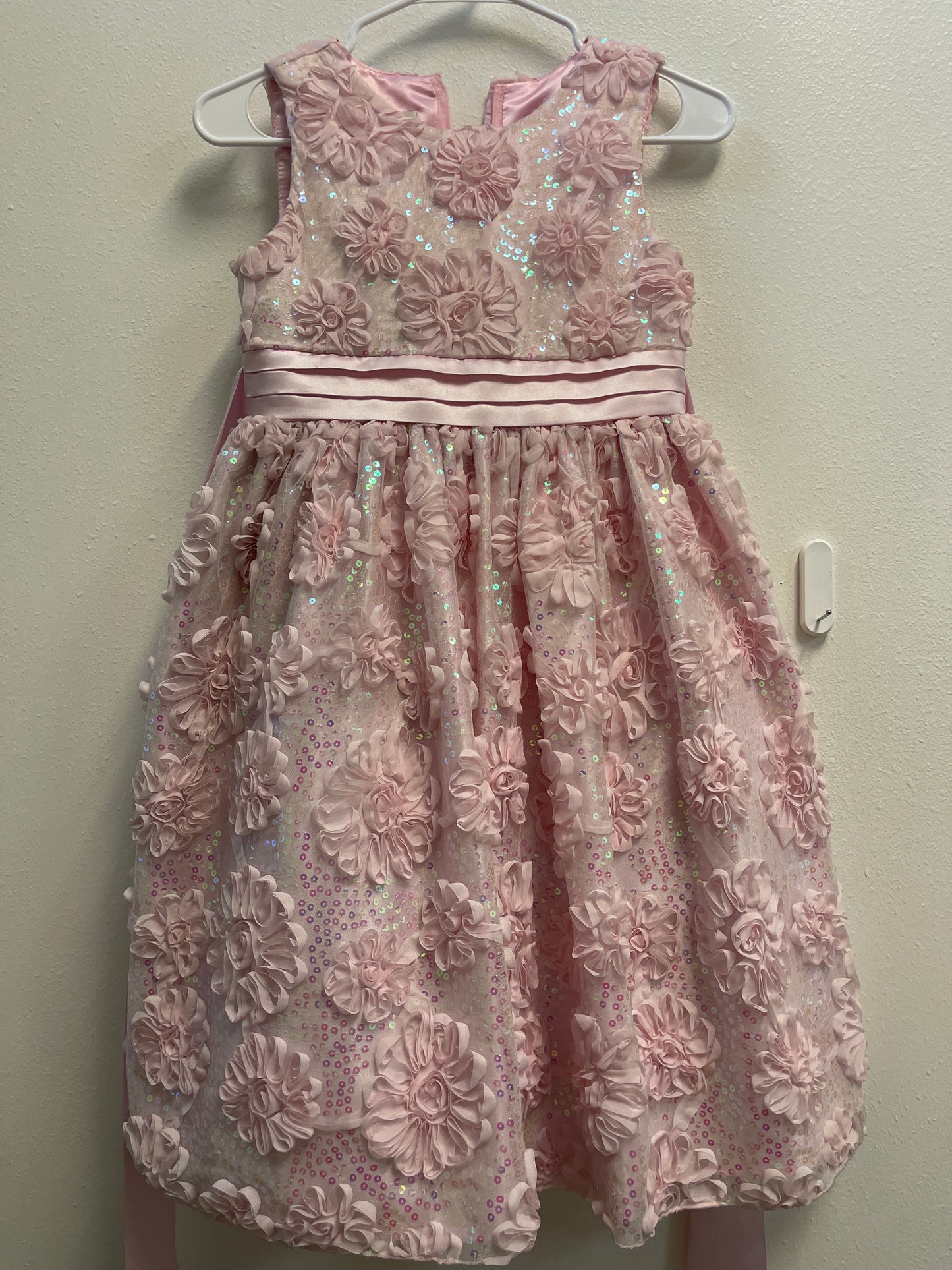 12 American Princess Pink Rosette Sparkle Dress