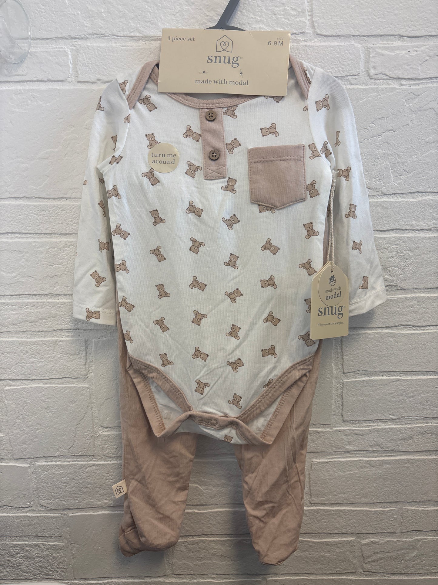 6-9m New Bamboo Bears Outfit