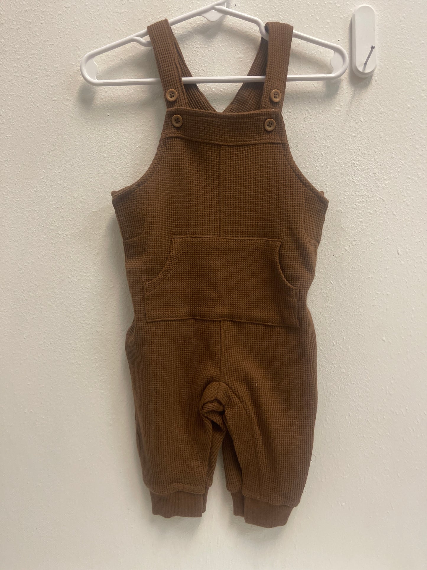 6m Carters Brown Waffle Knit Romper