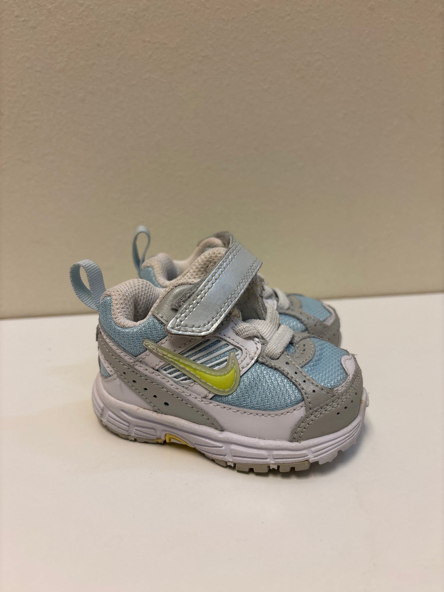 Size 2 Infant Blue White Nikes
