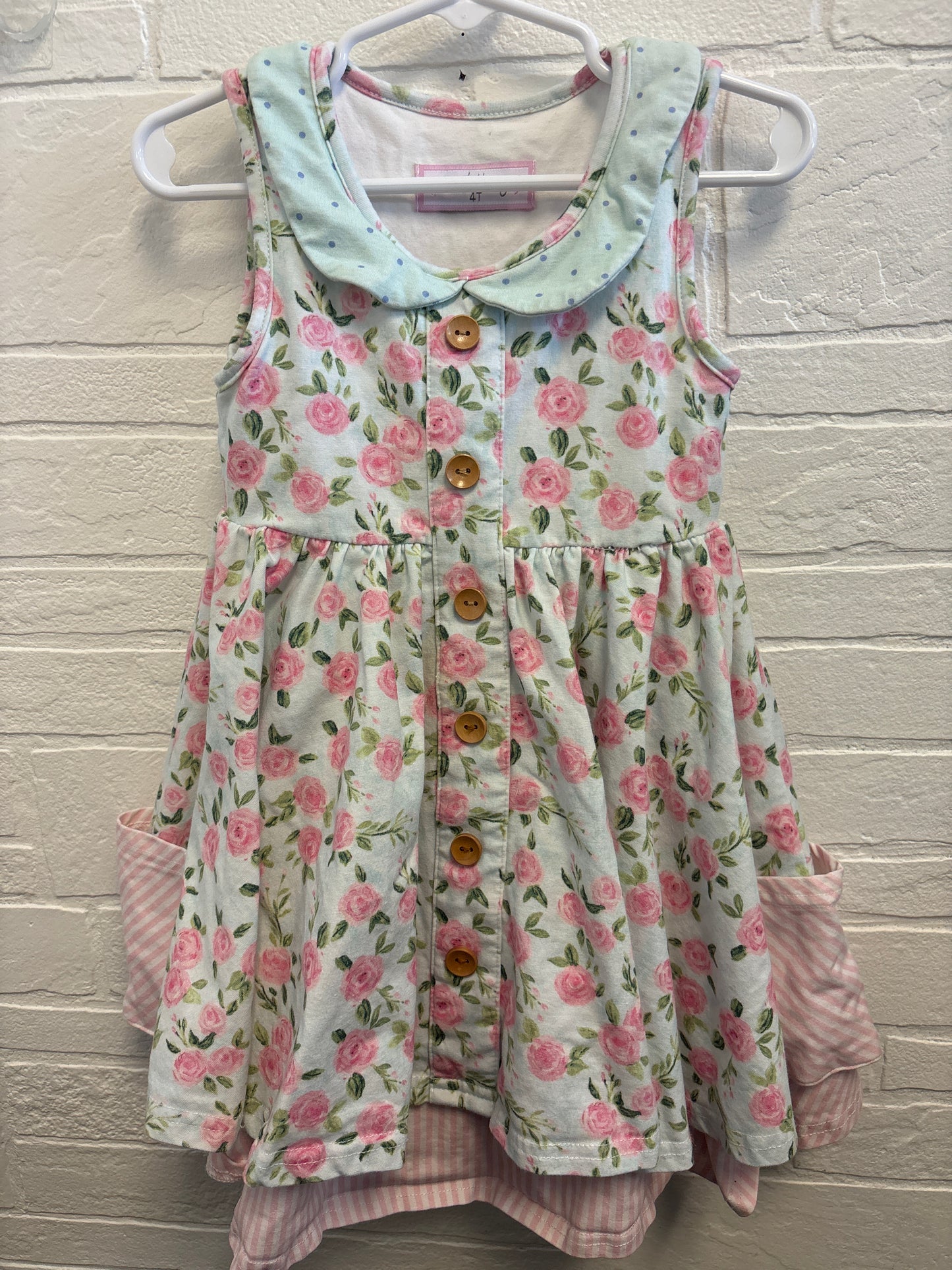 4T Sweet Honey Roses Twirl Dress