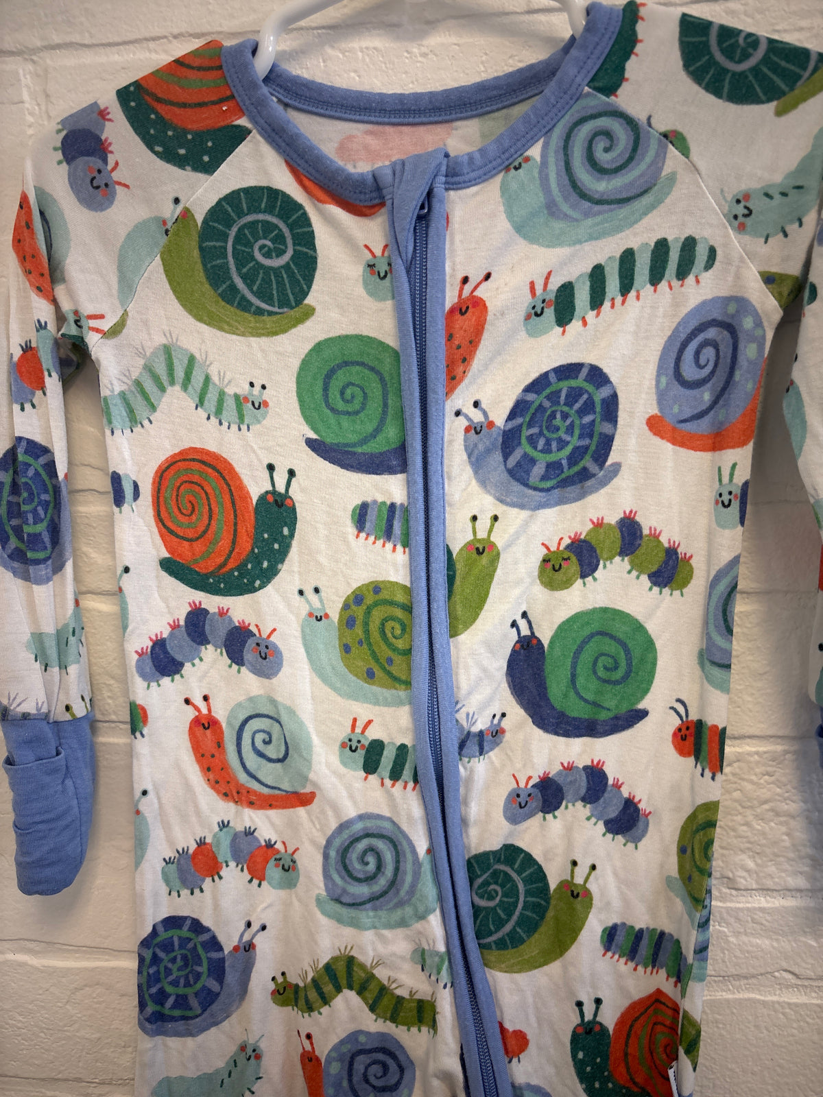 12-18m Little Sleepies Bamboo Snails Pajamas