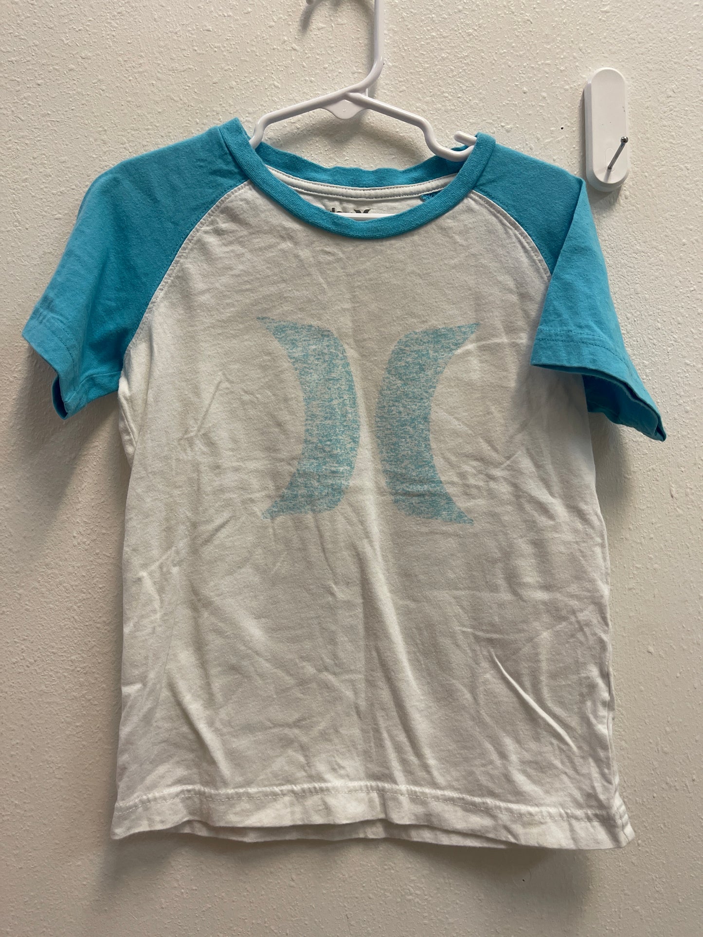 6 Hurley Blue + White Henley