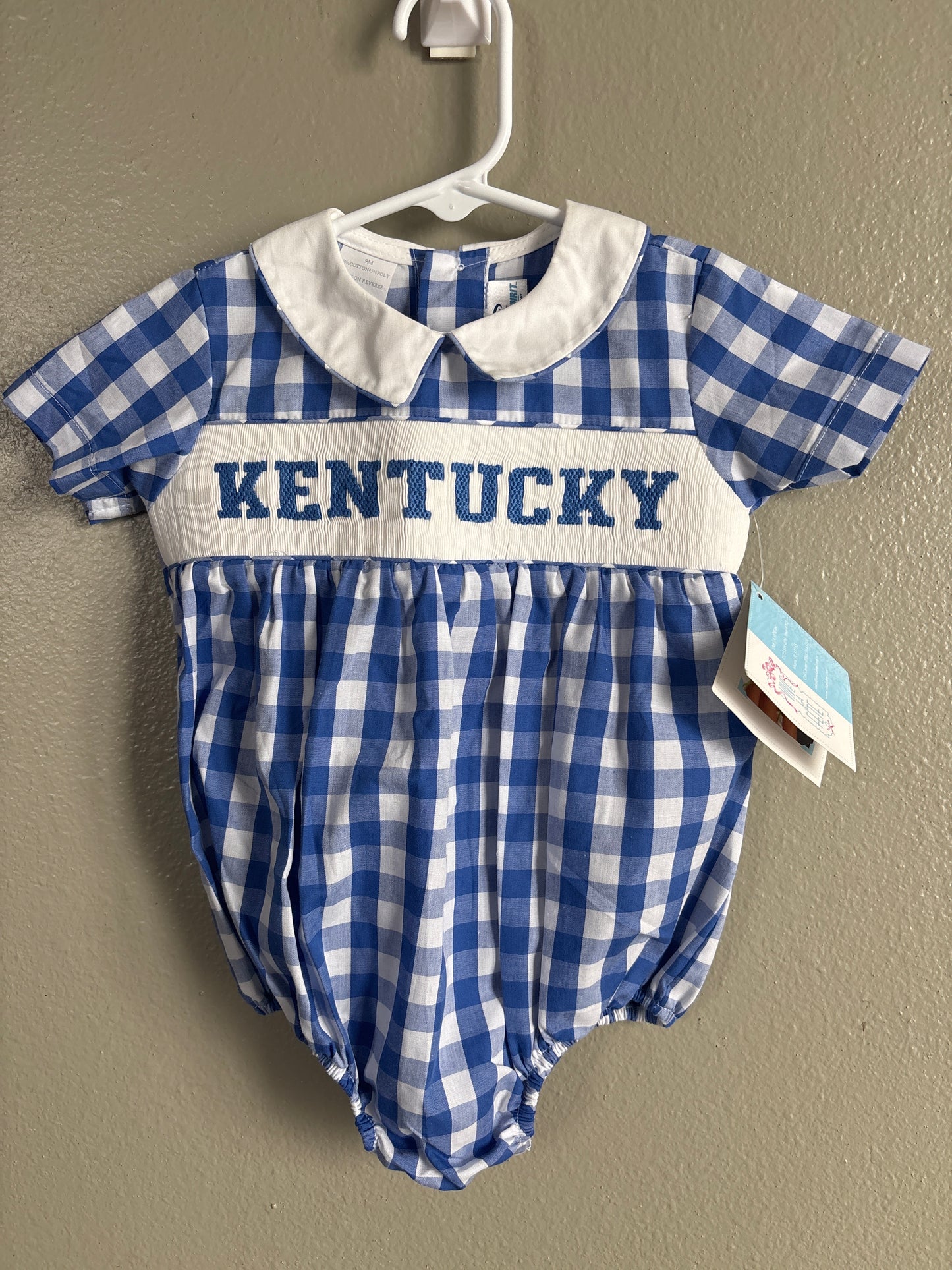 9m New Kentucky Hand Smocked Bubble Romper