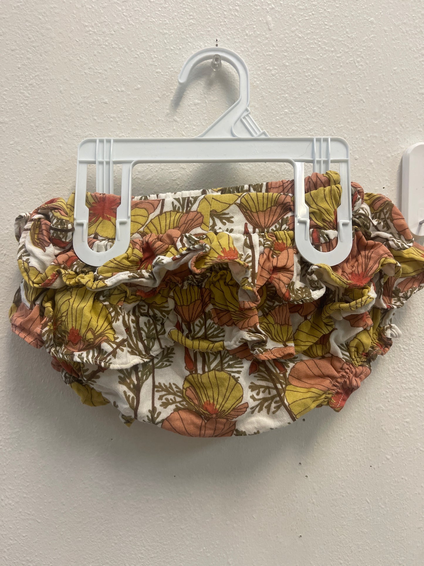 12/18m Kate Quinn Mustard Floral Bummie