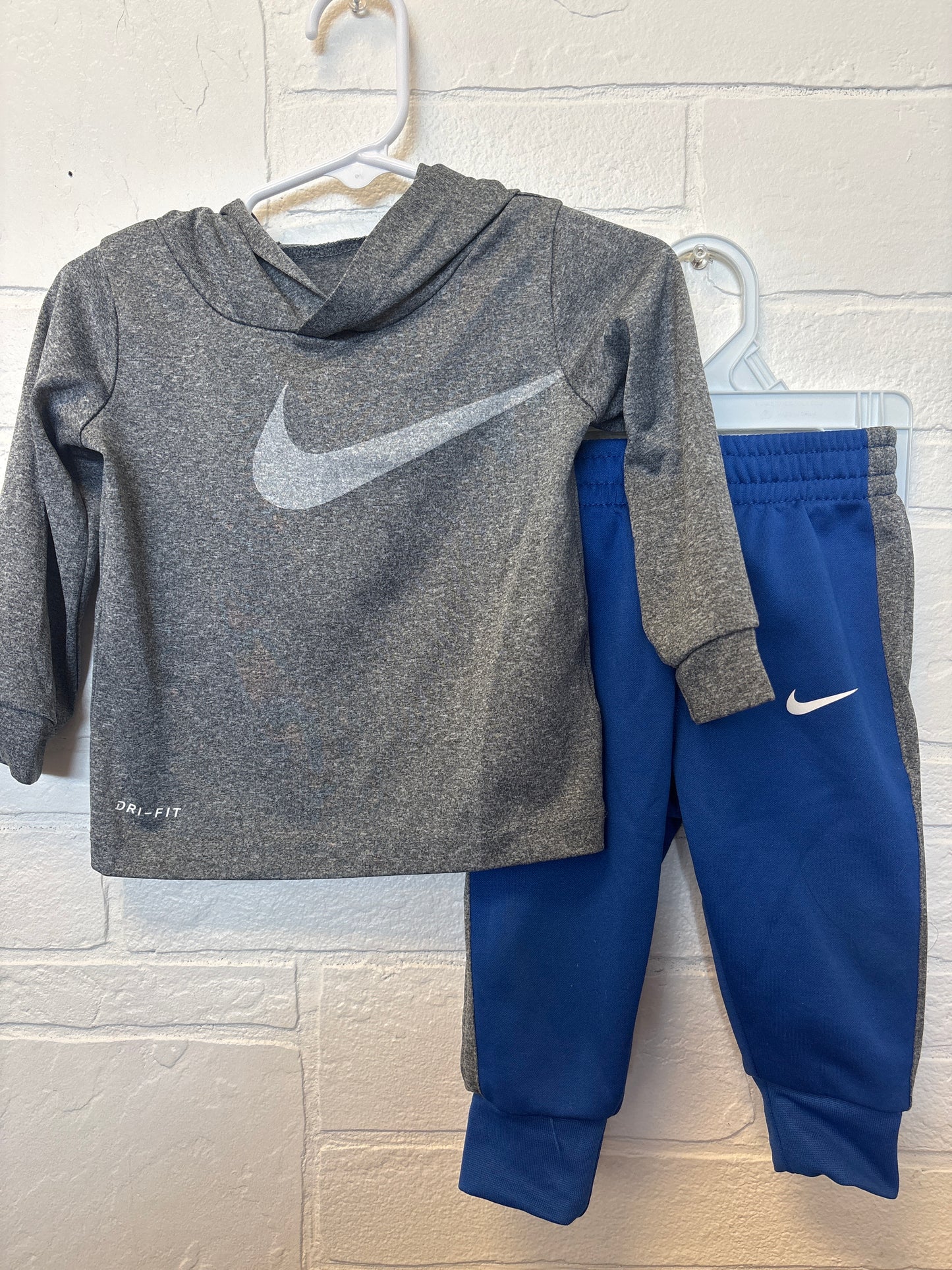 12m Nike Gray and Blue Outfit