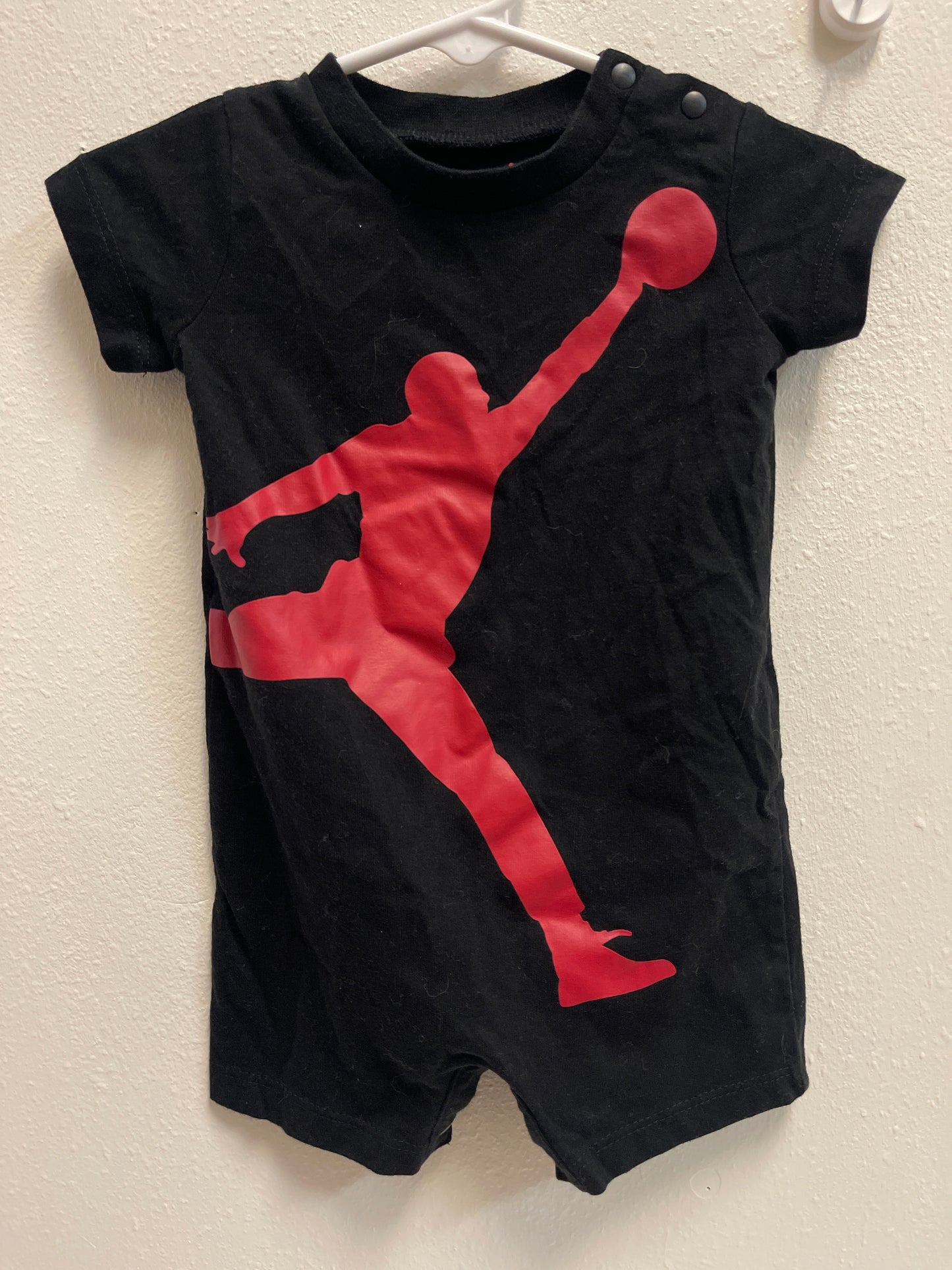 6m Jordan Red + Black Romper
