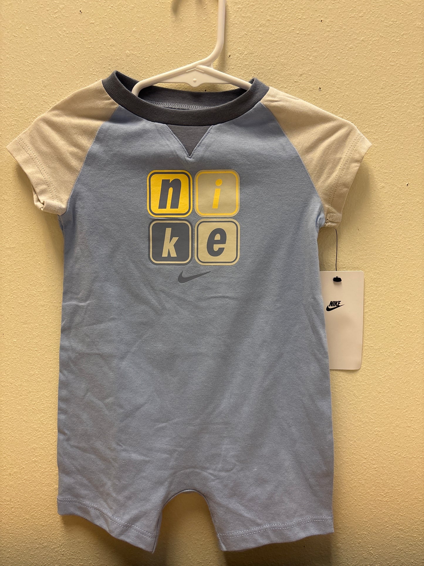 6m New Light Blue Nike Romper