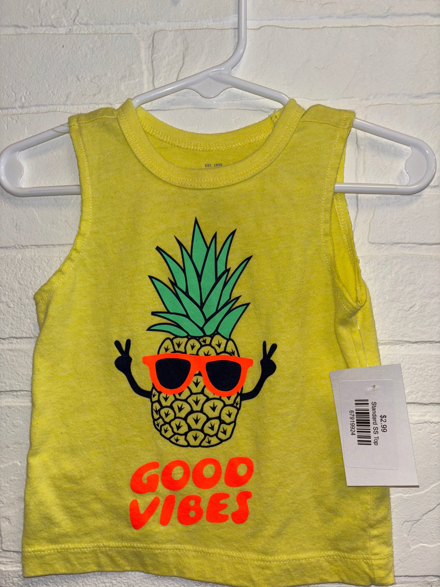 6m Yellow Pineapple Tank Top