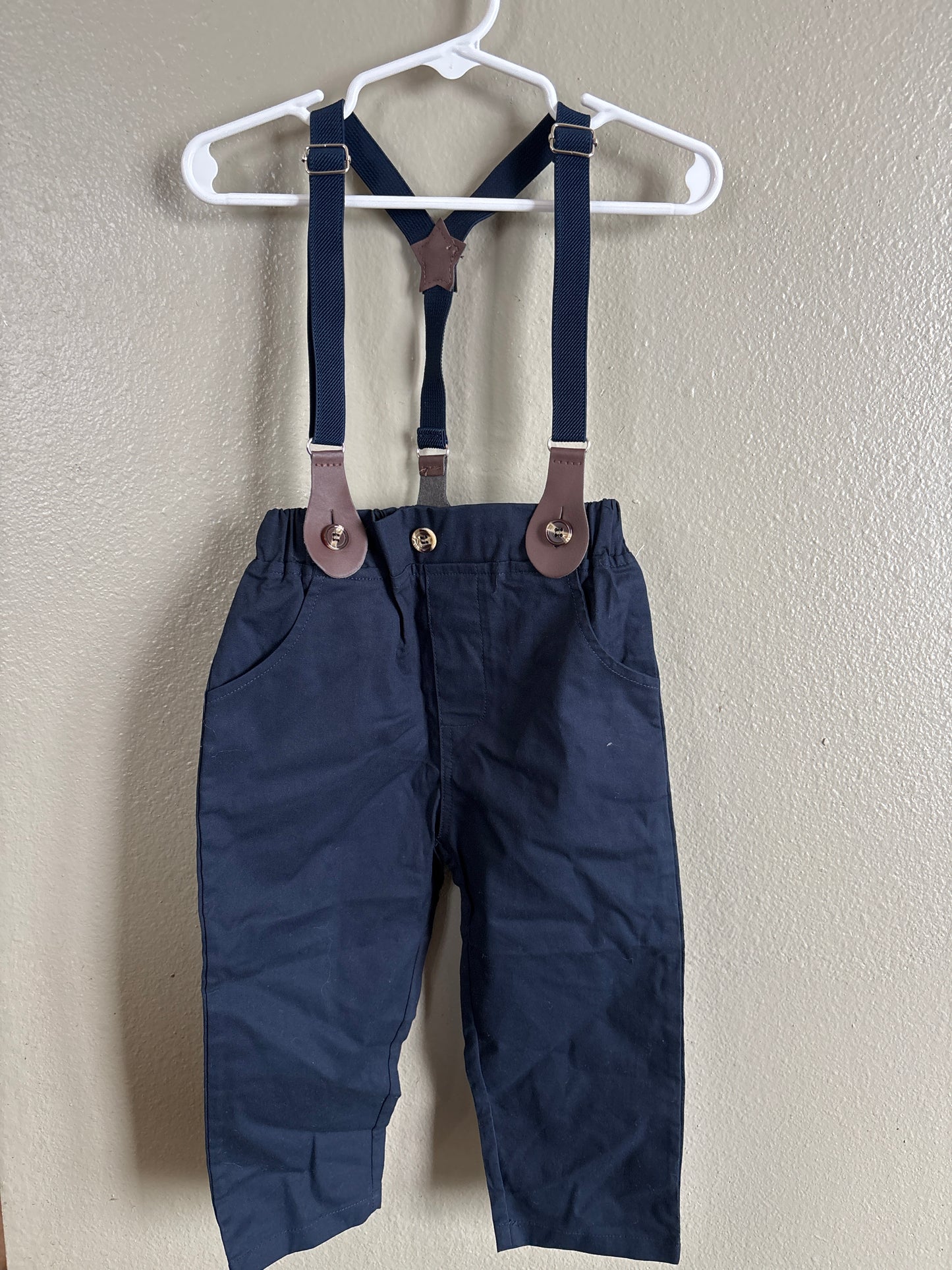3T (100) Navy Suspenders