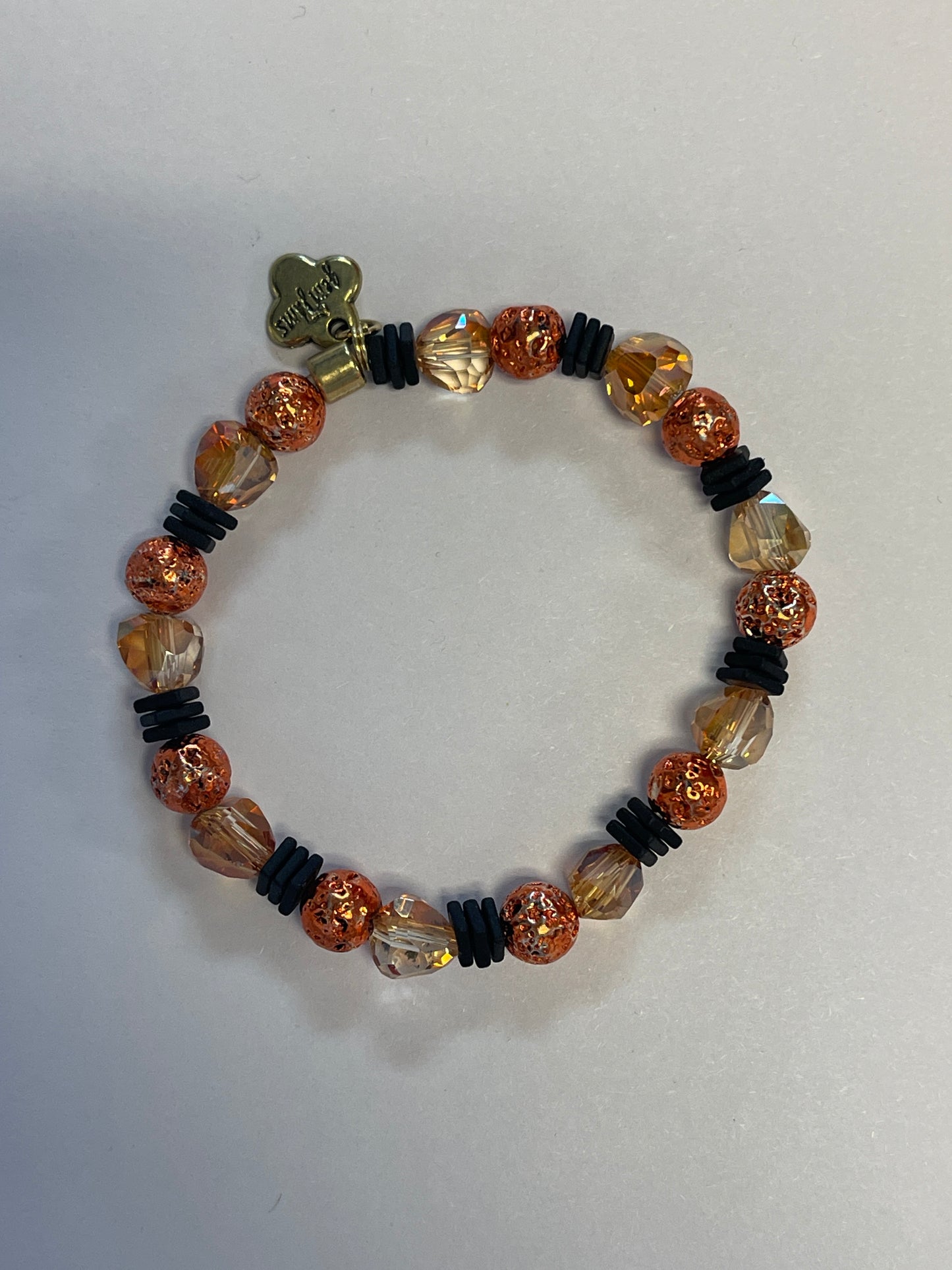 Erimish Gem Jam Black + Orange Metallic