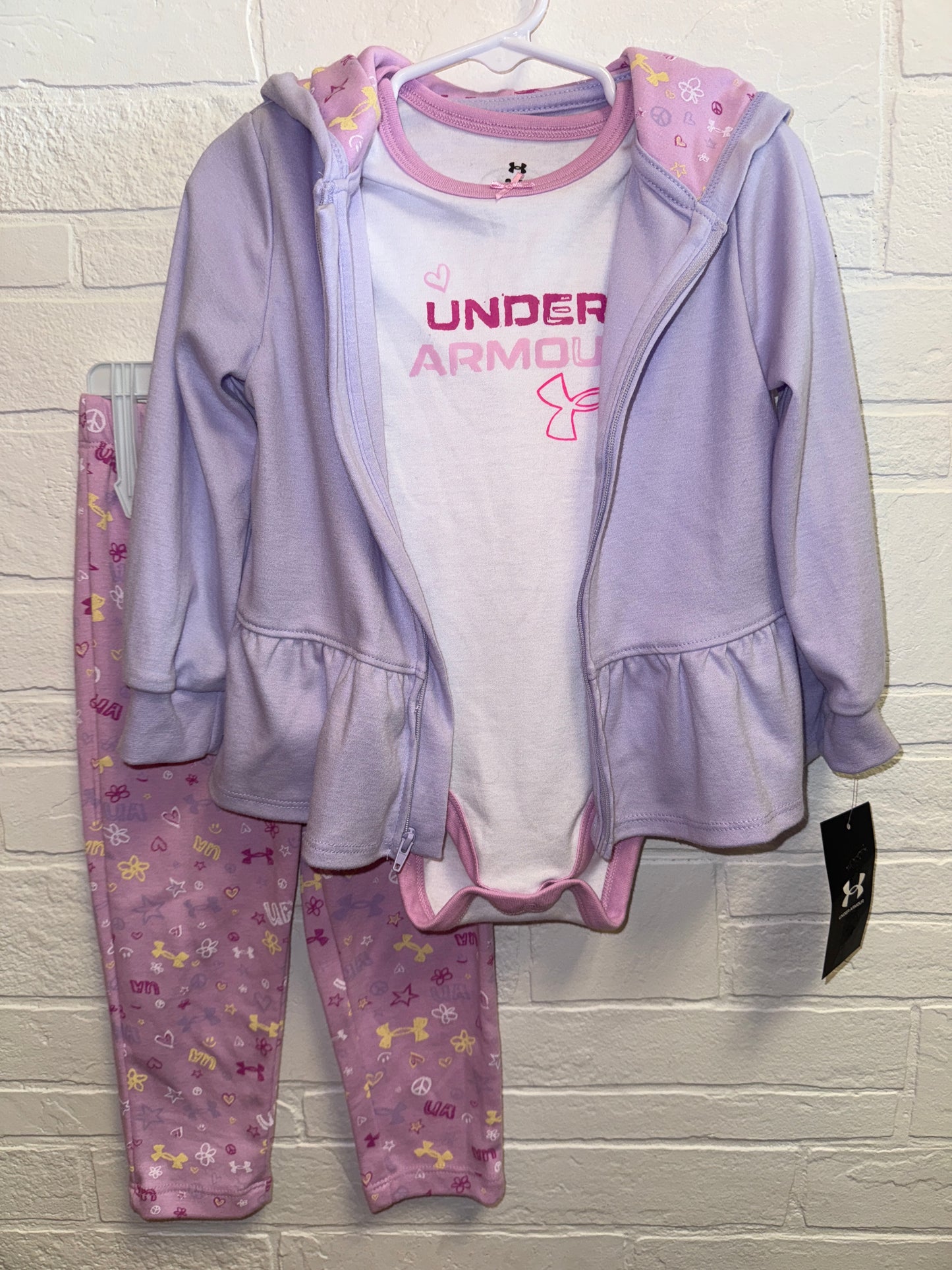 24m NEW Under Armour Pink + Purple Set
