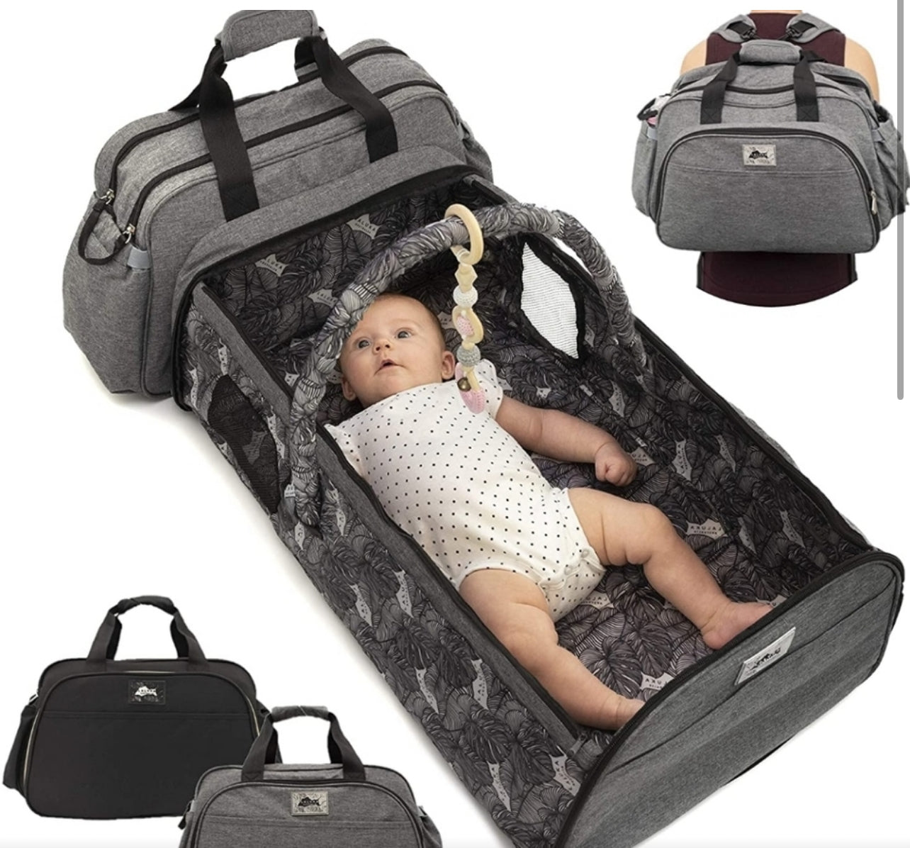 LALUKA Travel Bassinet 3 in 1 Diaper Bag