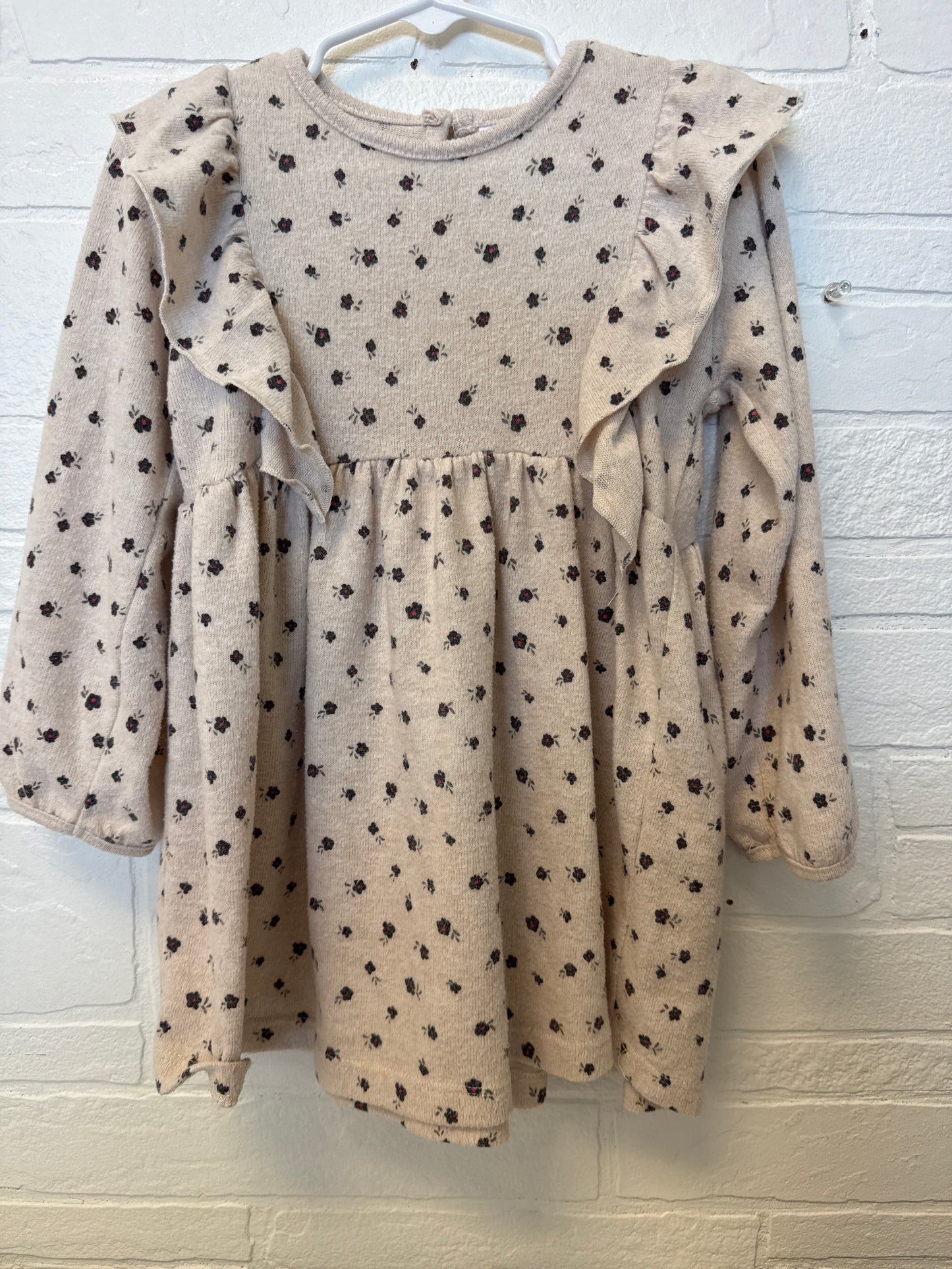 4 Zara Cream Flower Print Dress