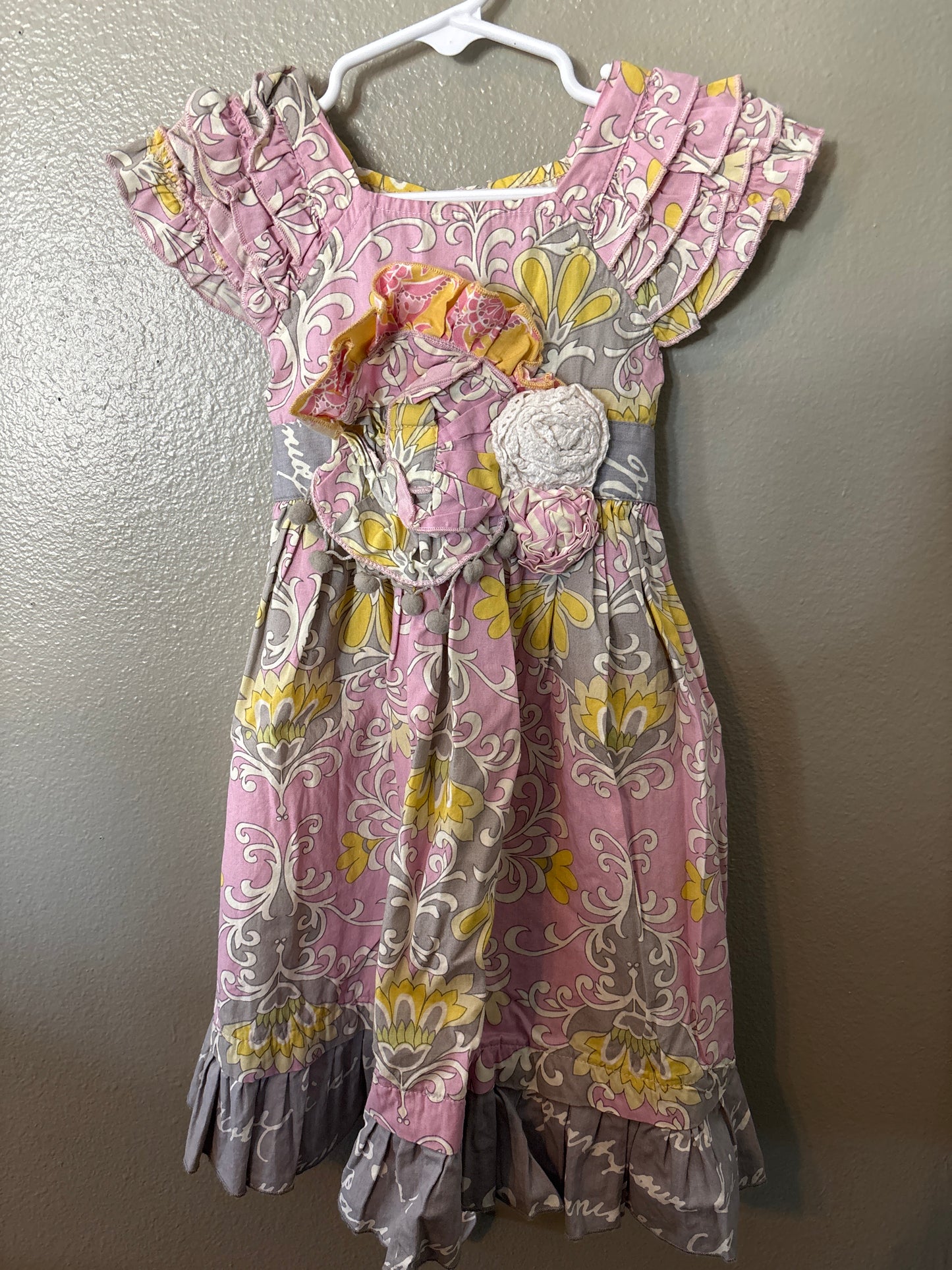 4 Mustard Pie Lavender and Yellow Dress