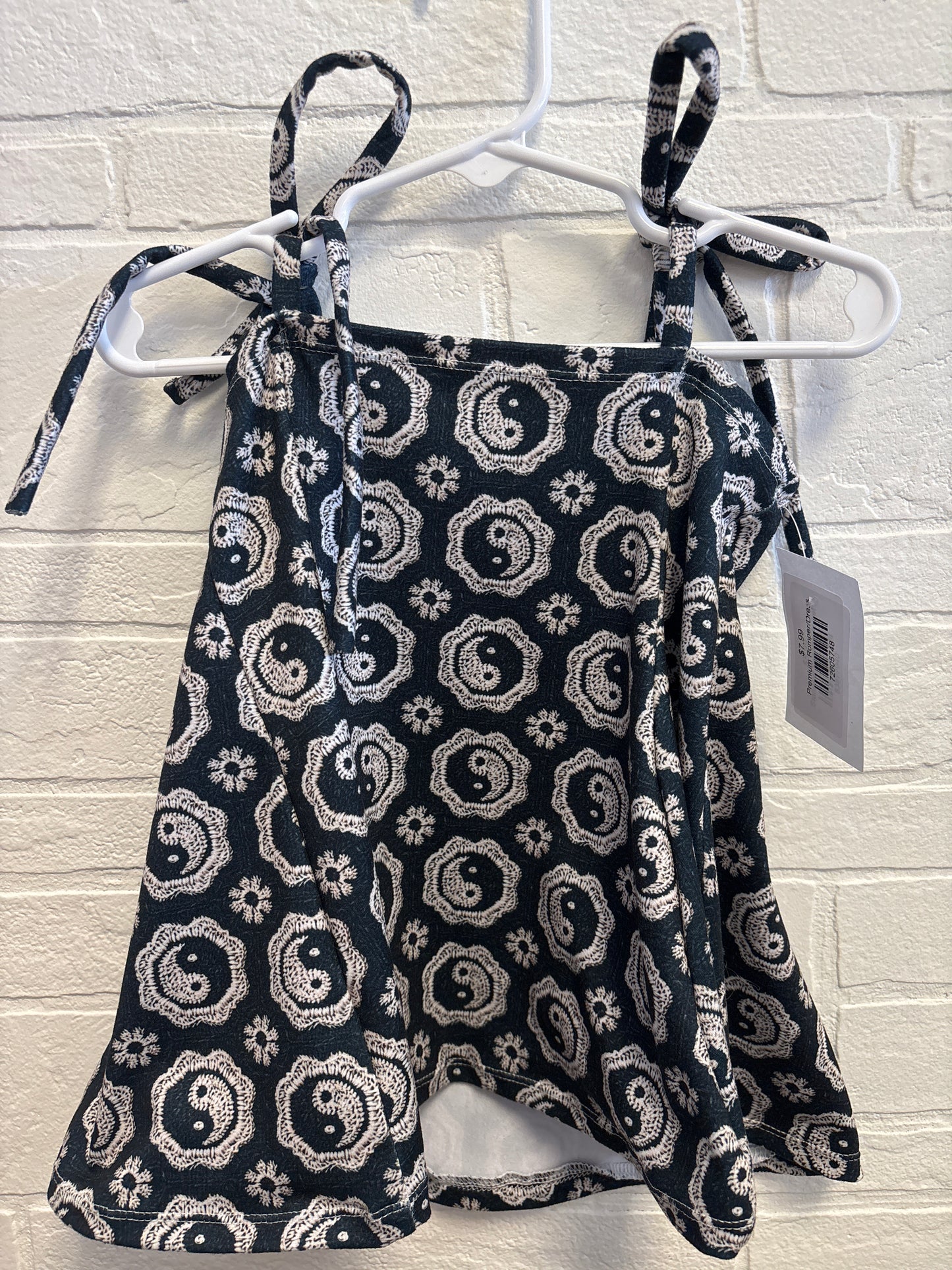 18-24m Black Yin Yang Tie Strap Dress