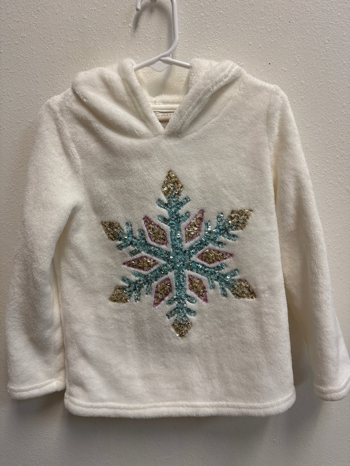 4 Cynthia Rowley Blue Snowflake Hoodie