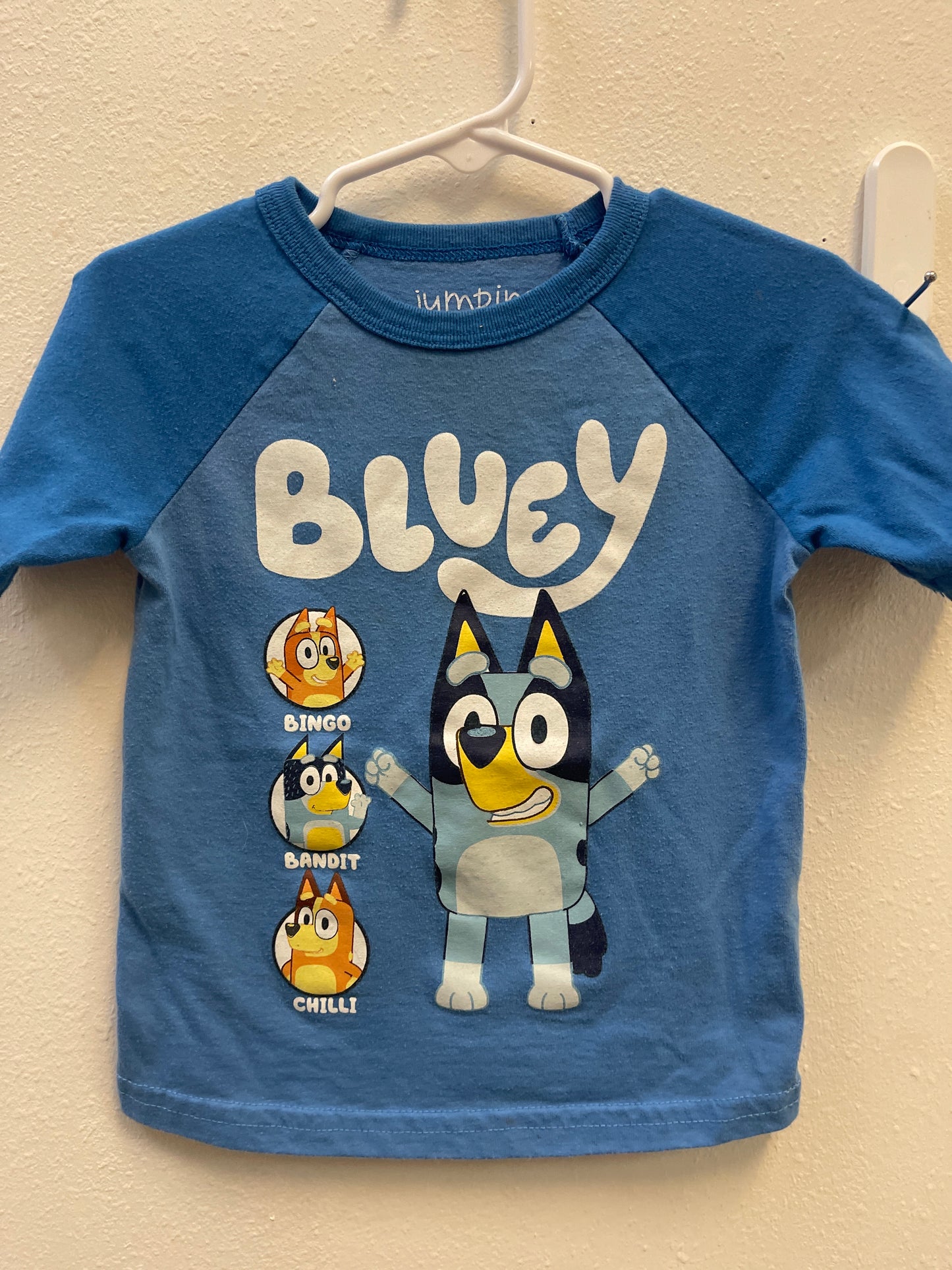 18m Bluey Blue Tee