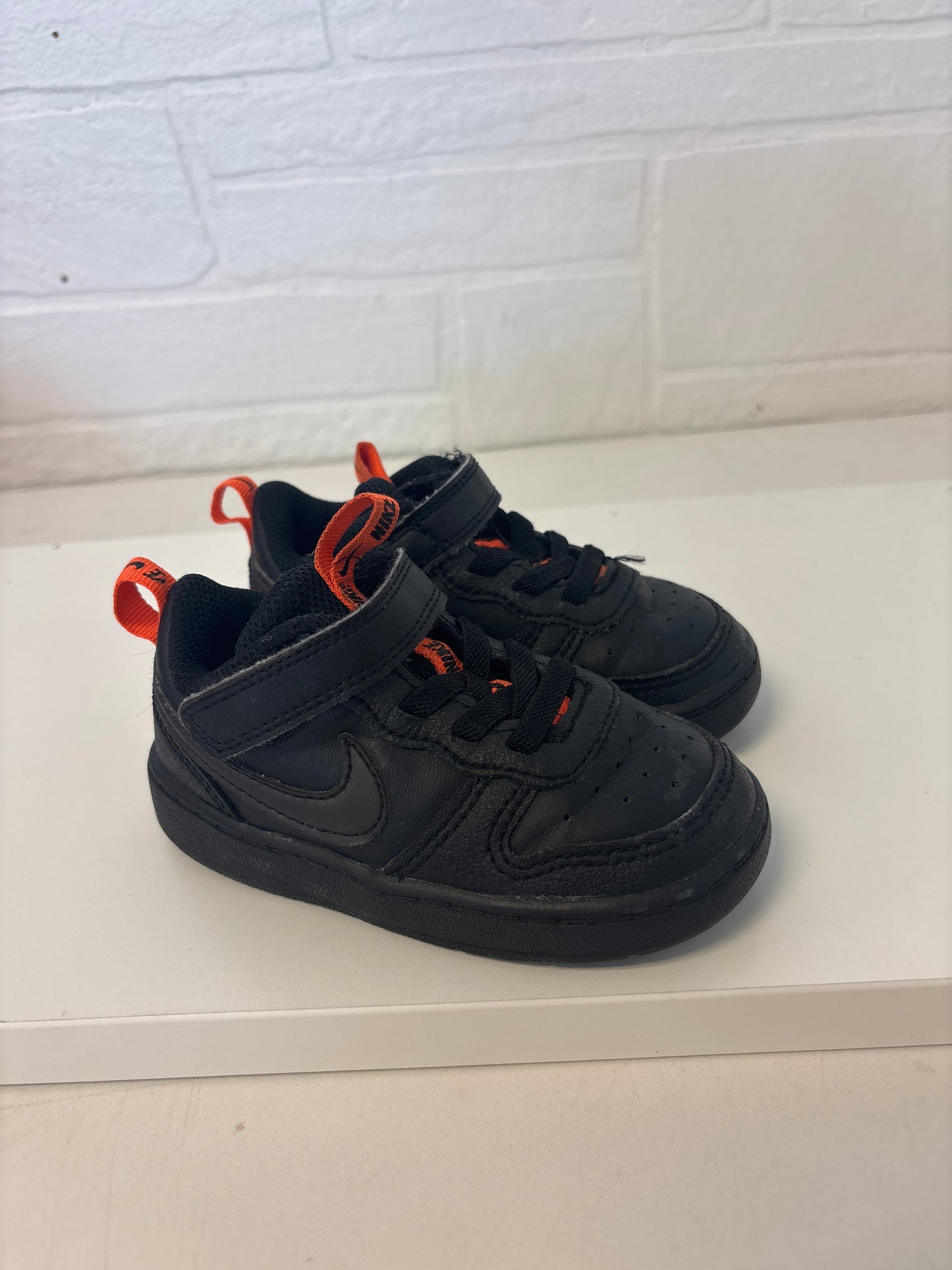 Size 6 Toddler Black Orange Nikes