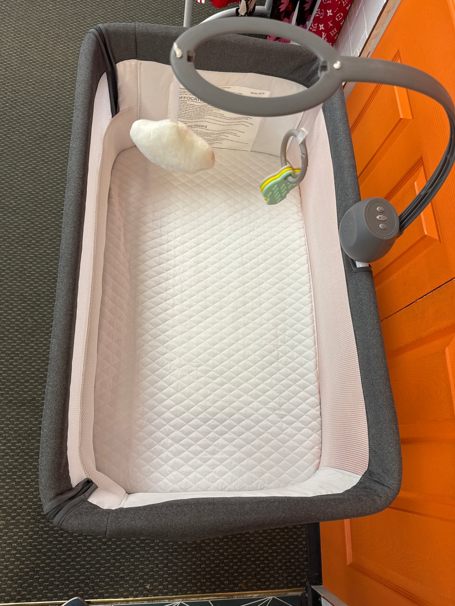 Bedside Bassinet Gray