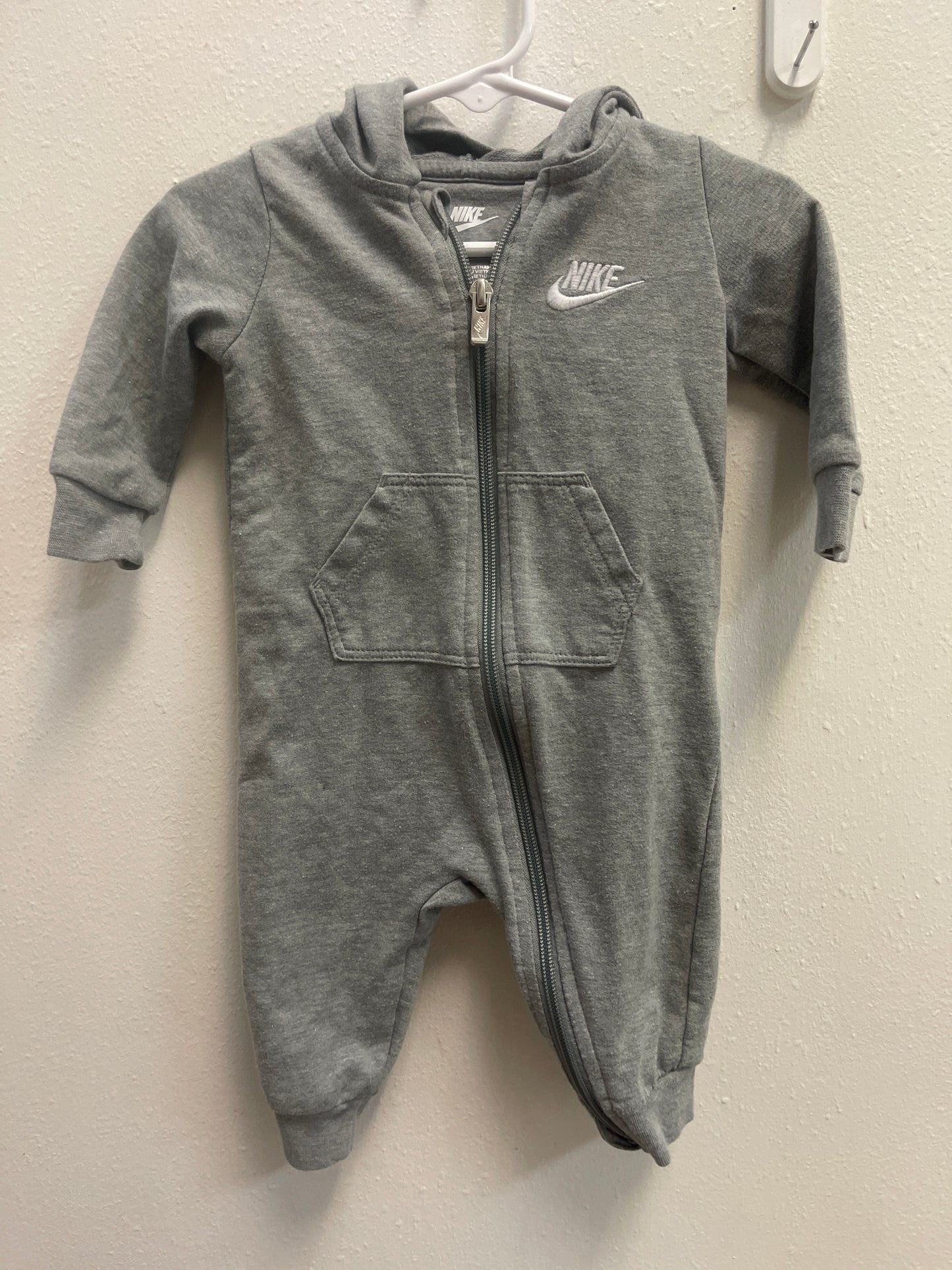 6m Nike Gray Hooded Romper