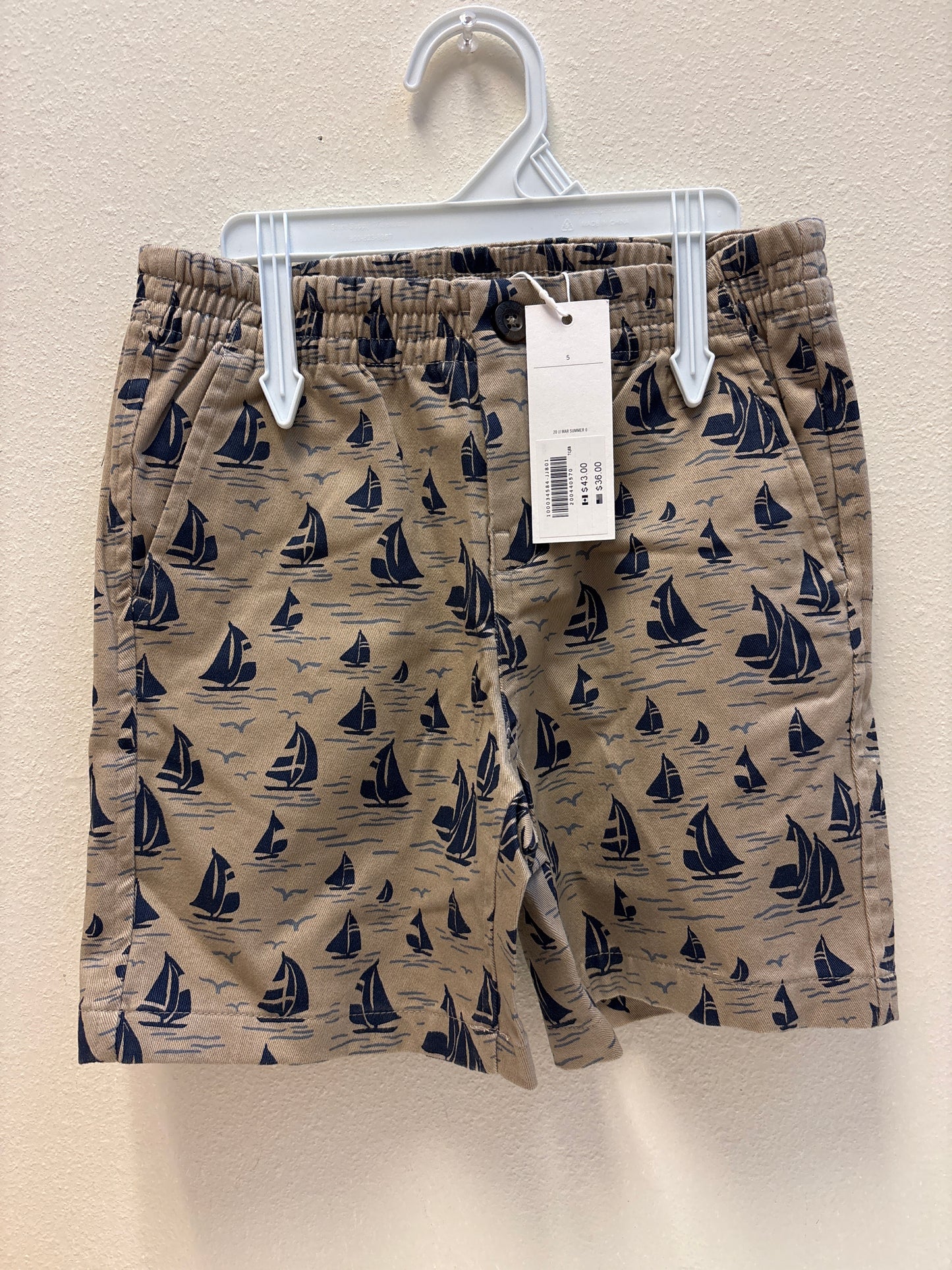 5 New Janie and Jack Sailboat Shorts