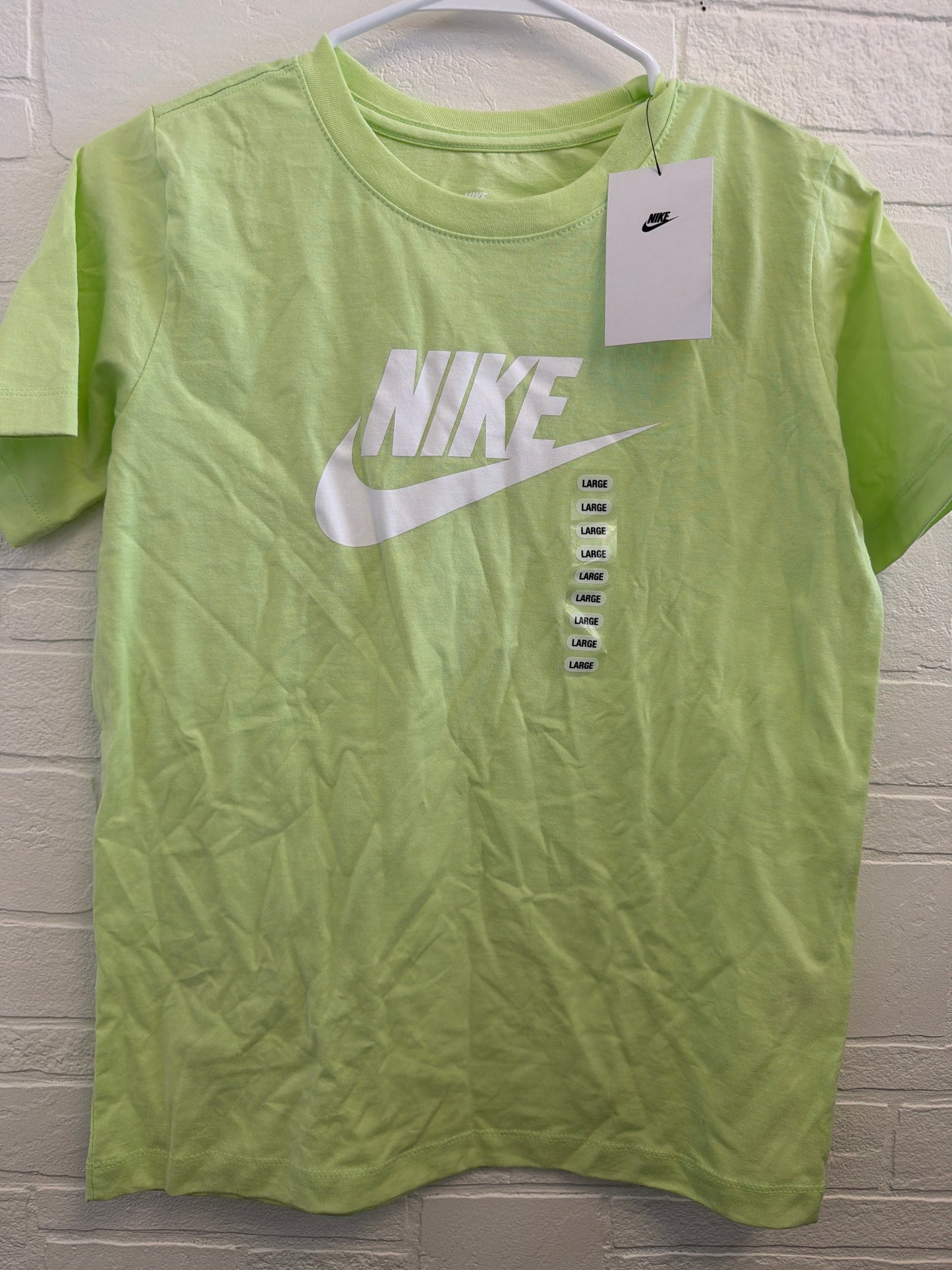 L(10-12) NEW Nike Lime Green Tee