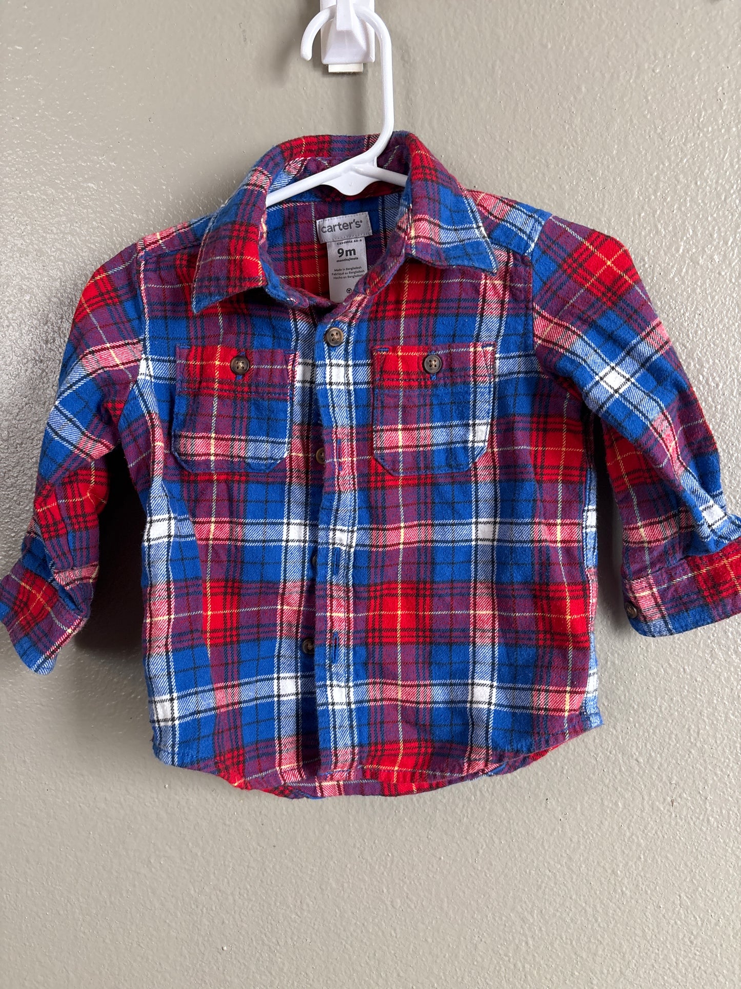 9m Red and Blue Flannel