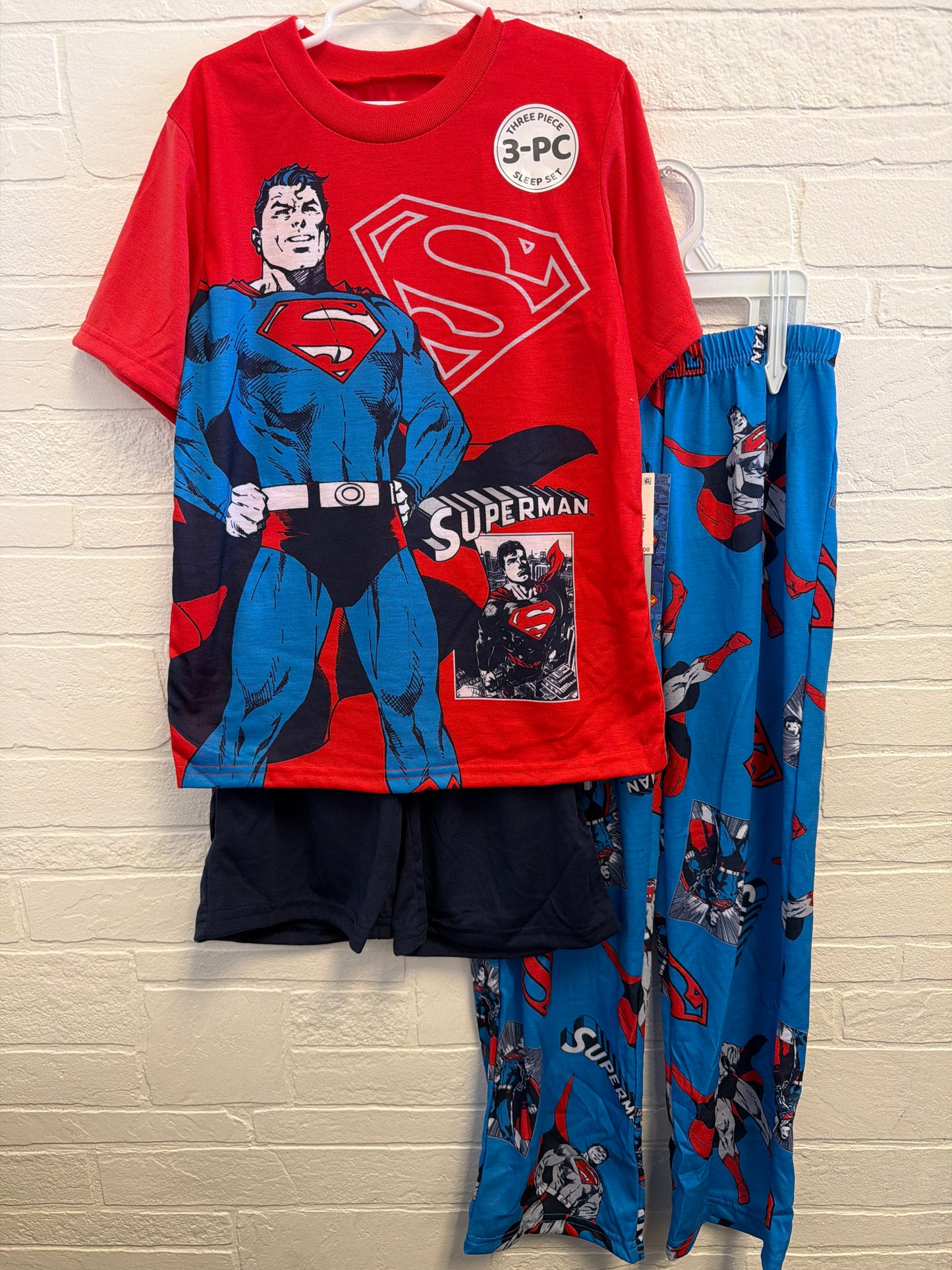 6-7 NEW Superman 3pc Sleep Set