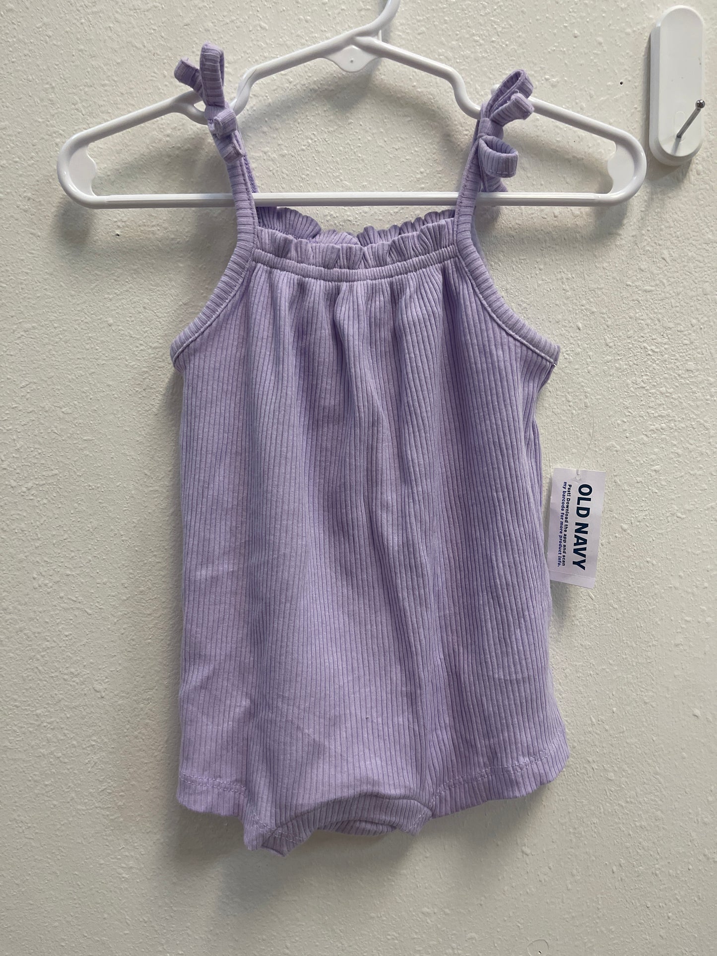 3/6m NEW Old Navy Ribbed Purple Romper