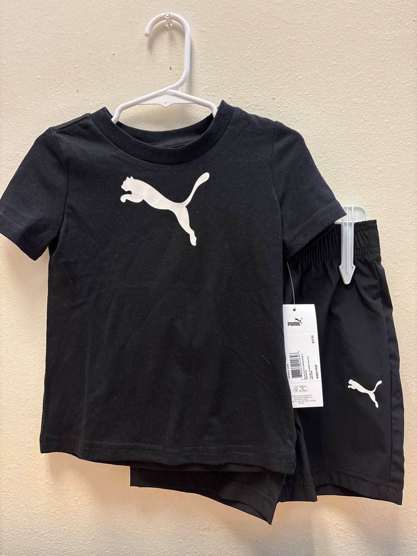 24m New Puma Black + White Outfit