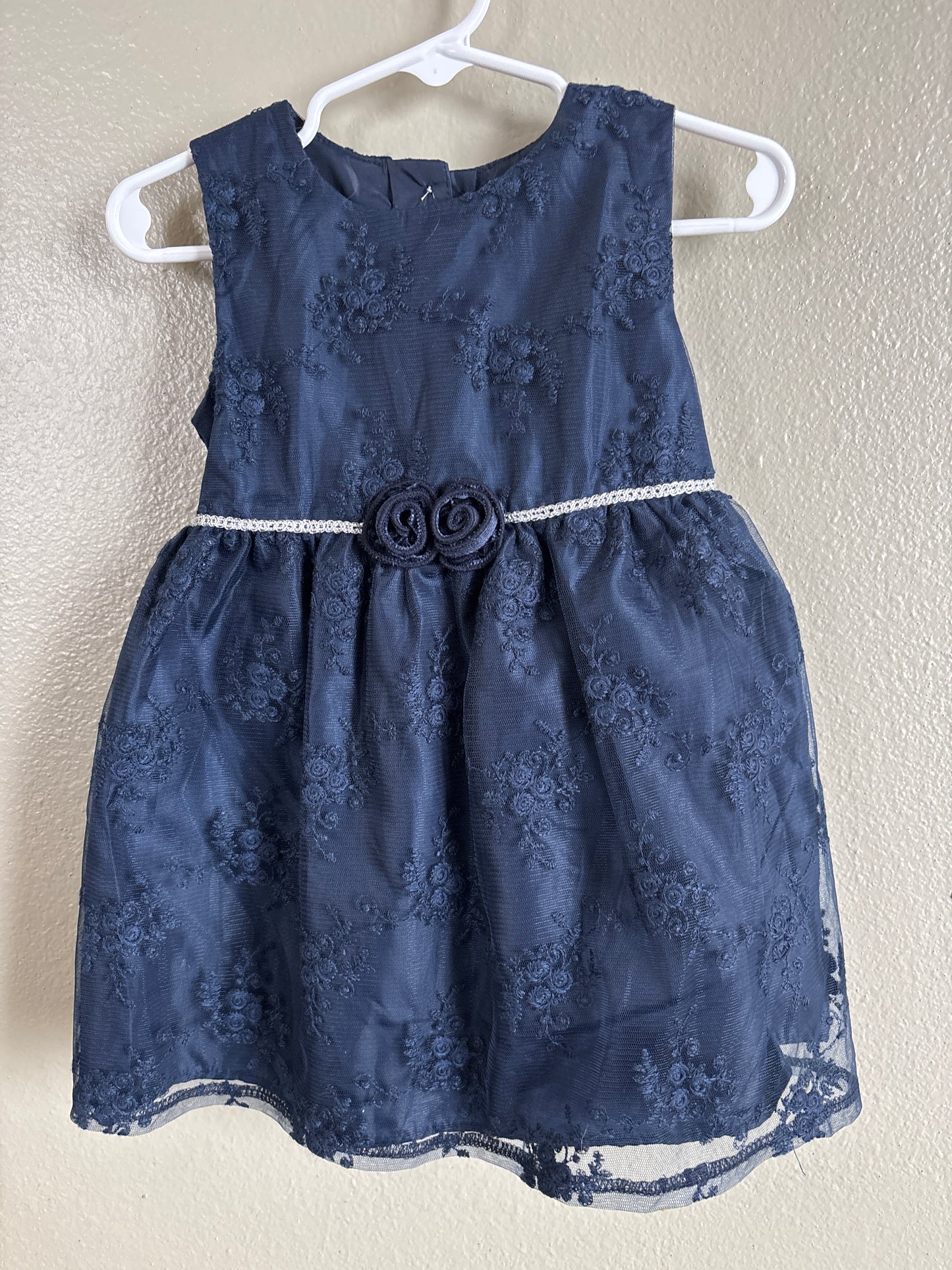 18m Navy Lace Dress