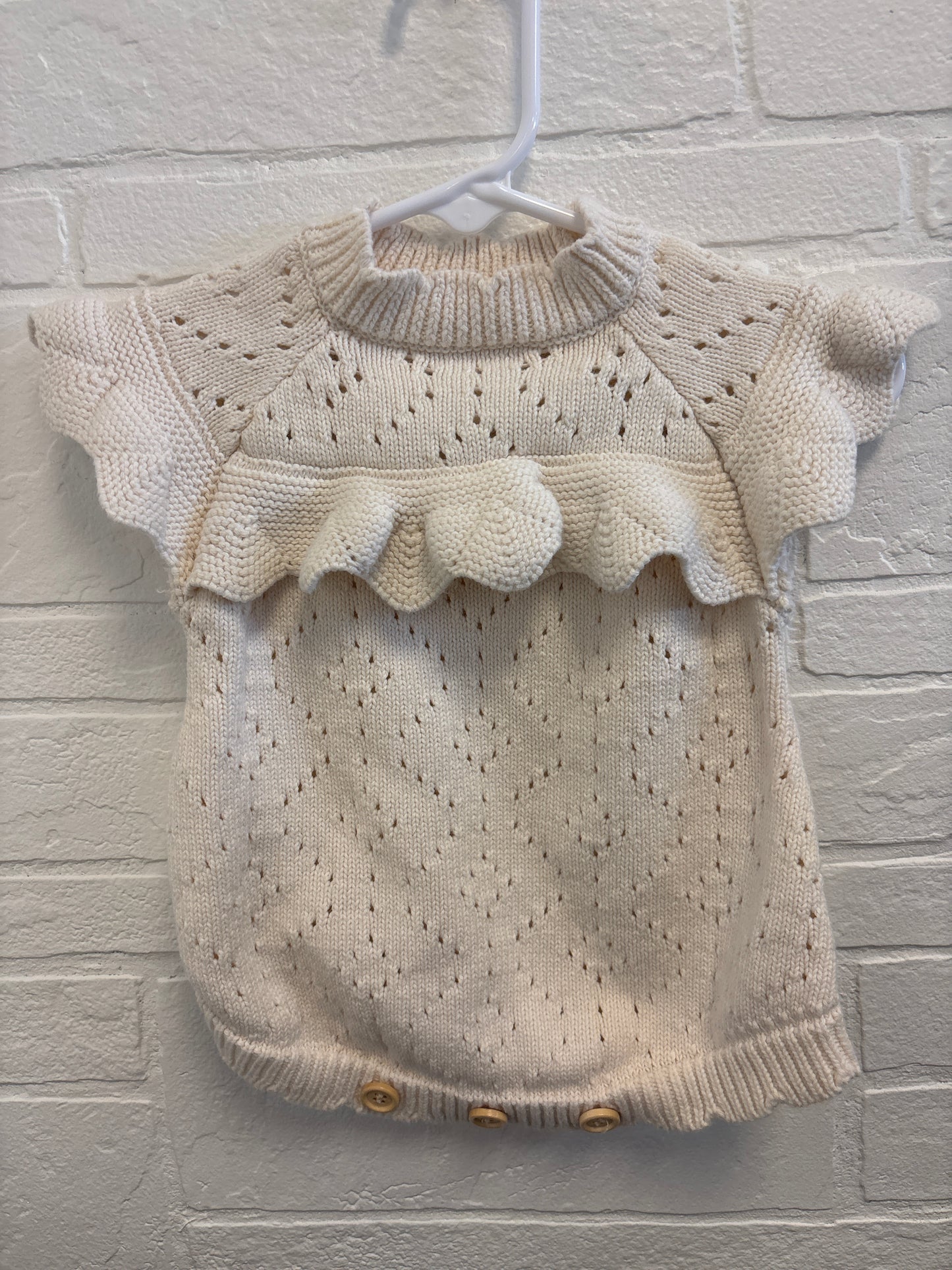 6m Ivory Crochet Romper