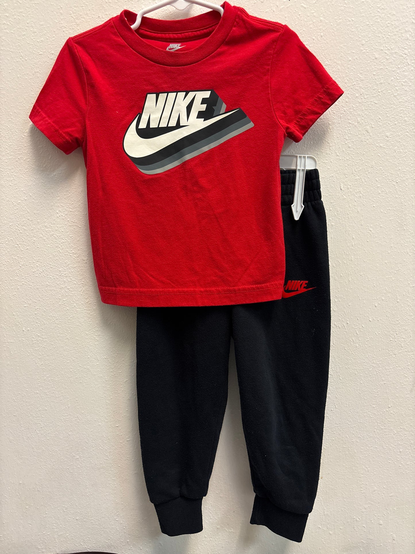 3T Nike Red Tee and Joggers
