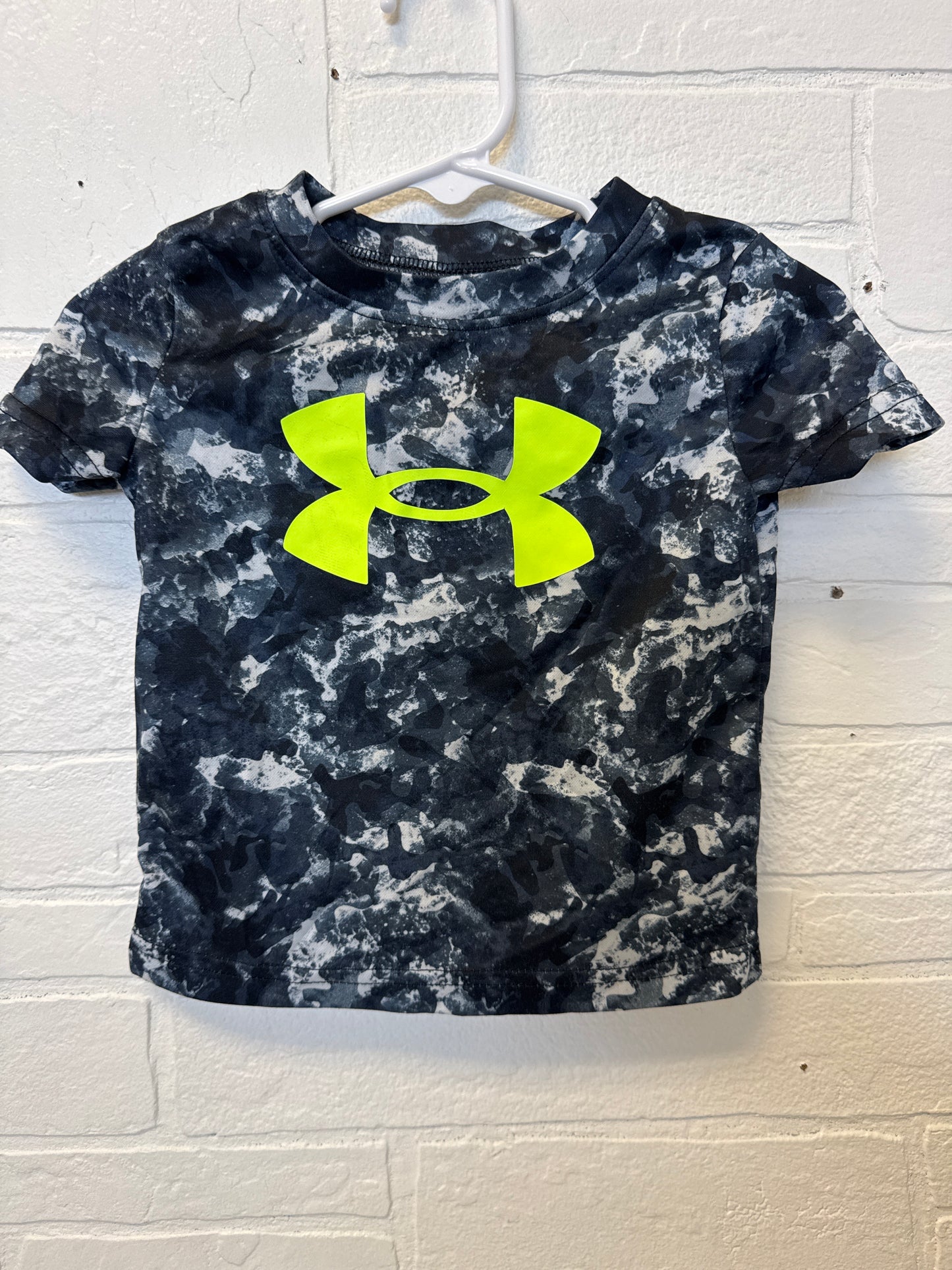 12m Under Armour Green Logo Dri-Fit Tee
