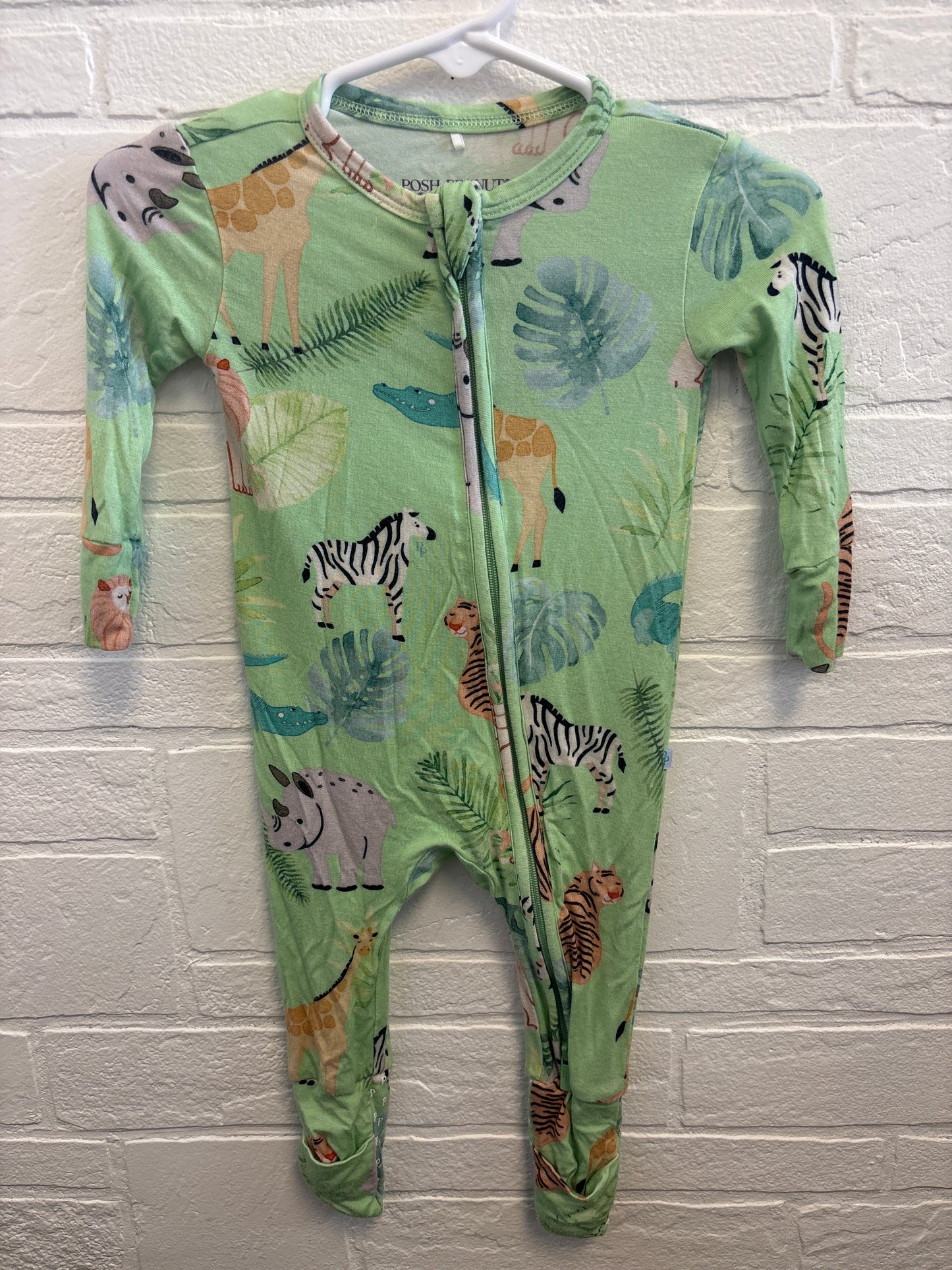 3-6m Posh Peanut Safari Animals Bamboo Sleeper