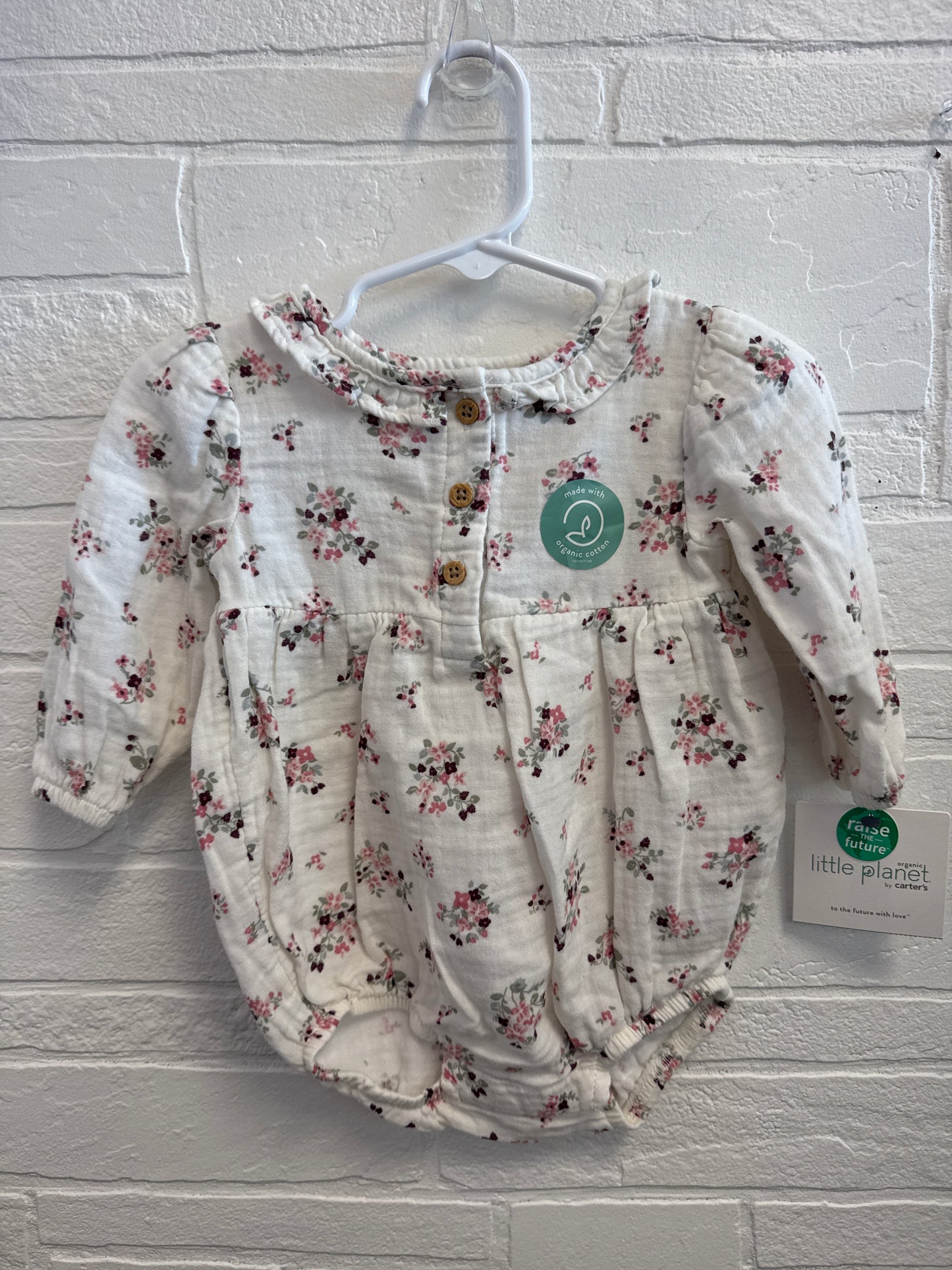 6m NEW Carters Organic Cotton Floral Bubble Romper