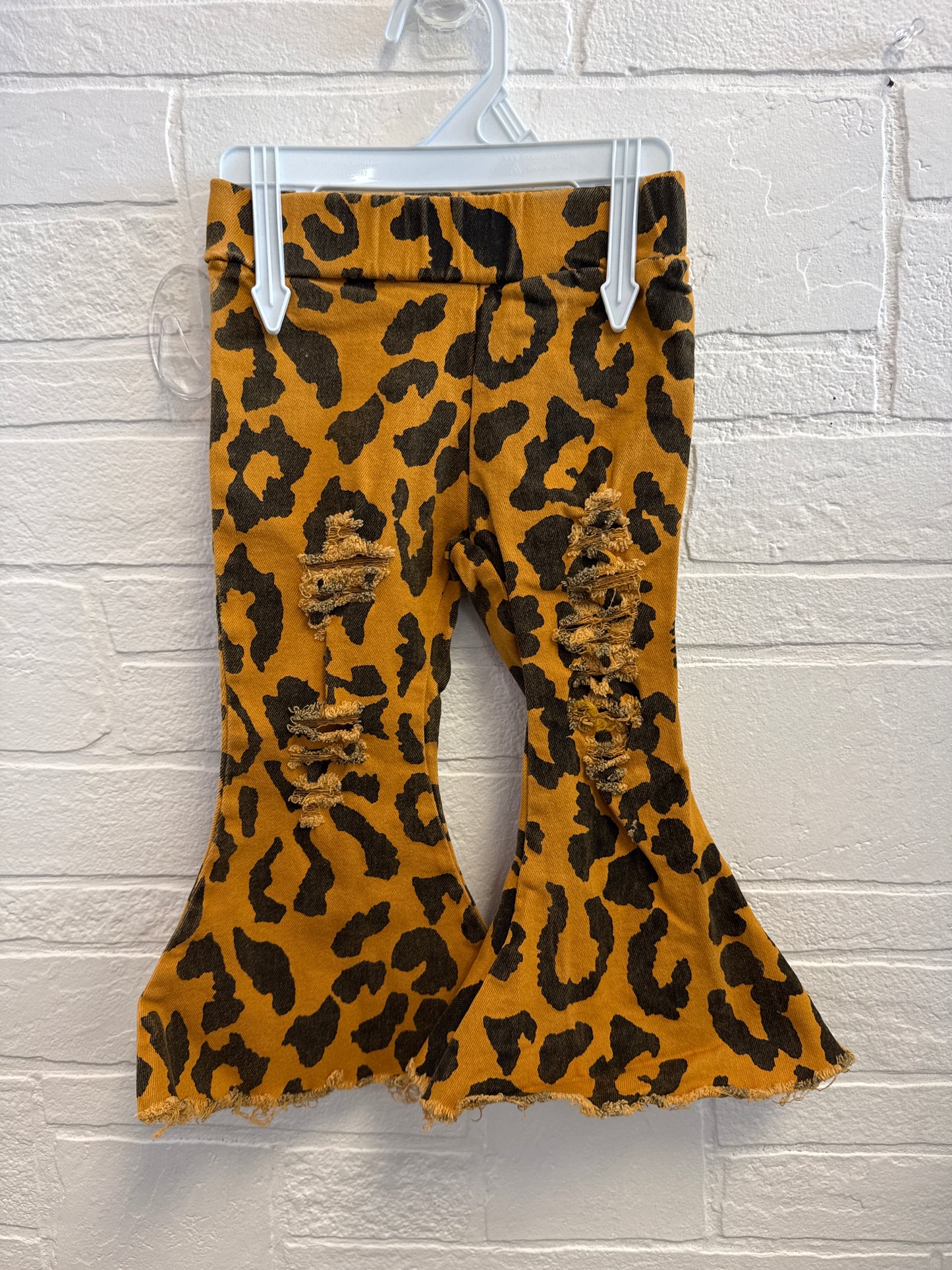 6-12m Leopard Denim Bells