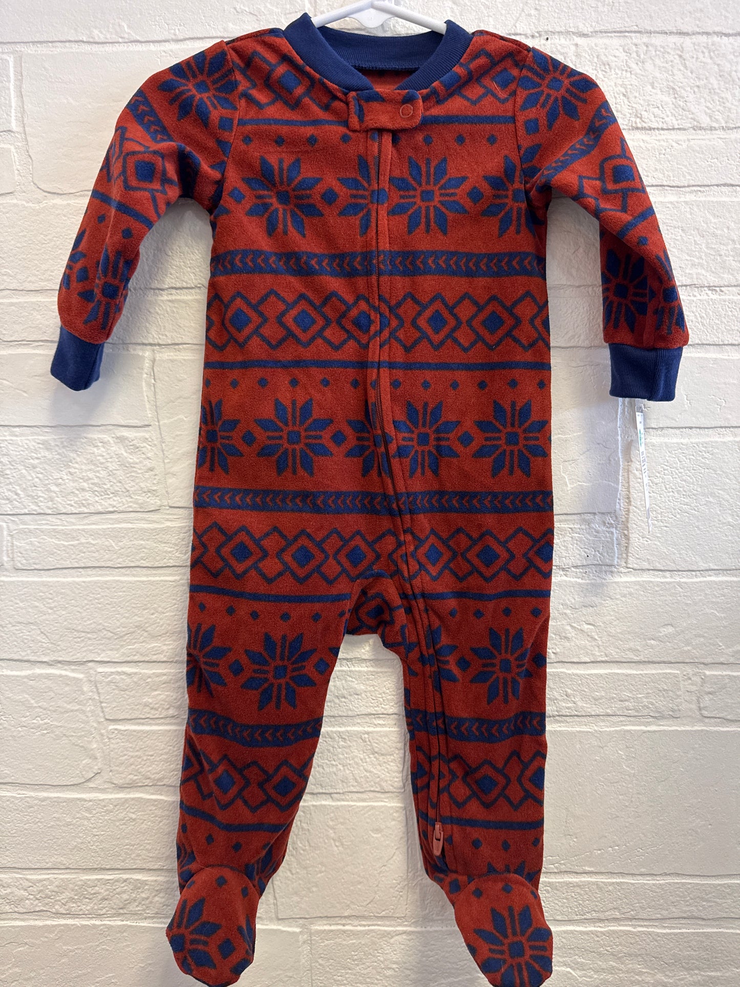 9m NEW Carters Rust + Blue Snowflake Sleeper