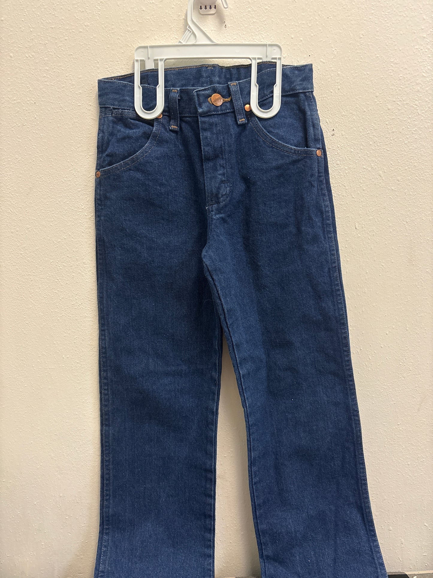 9 Wrangler Leather Patch Jeans