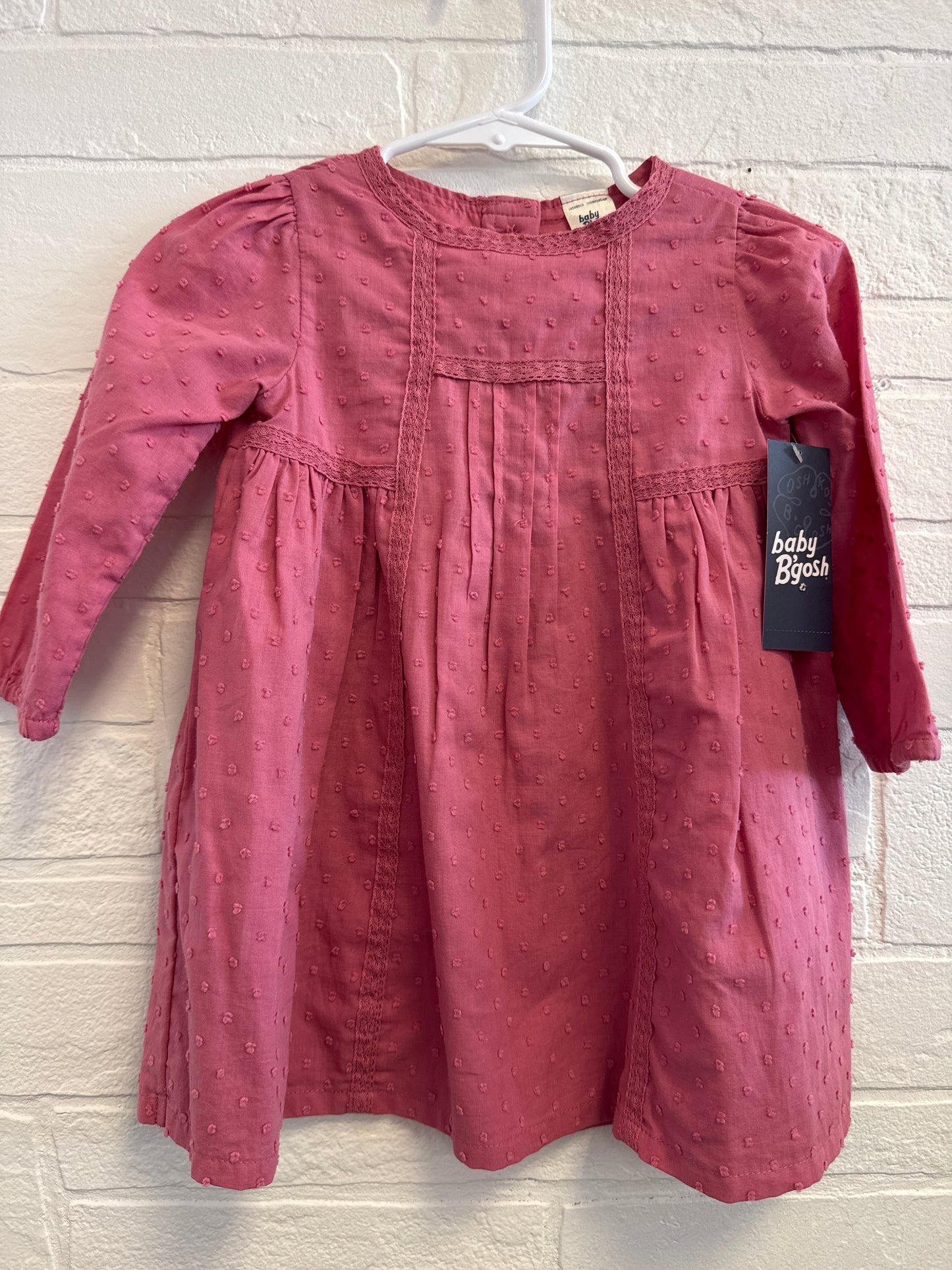 12m NEW Baby B’gosh Pink Lace Trim Dress