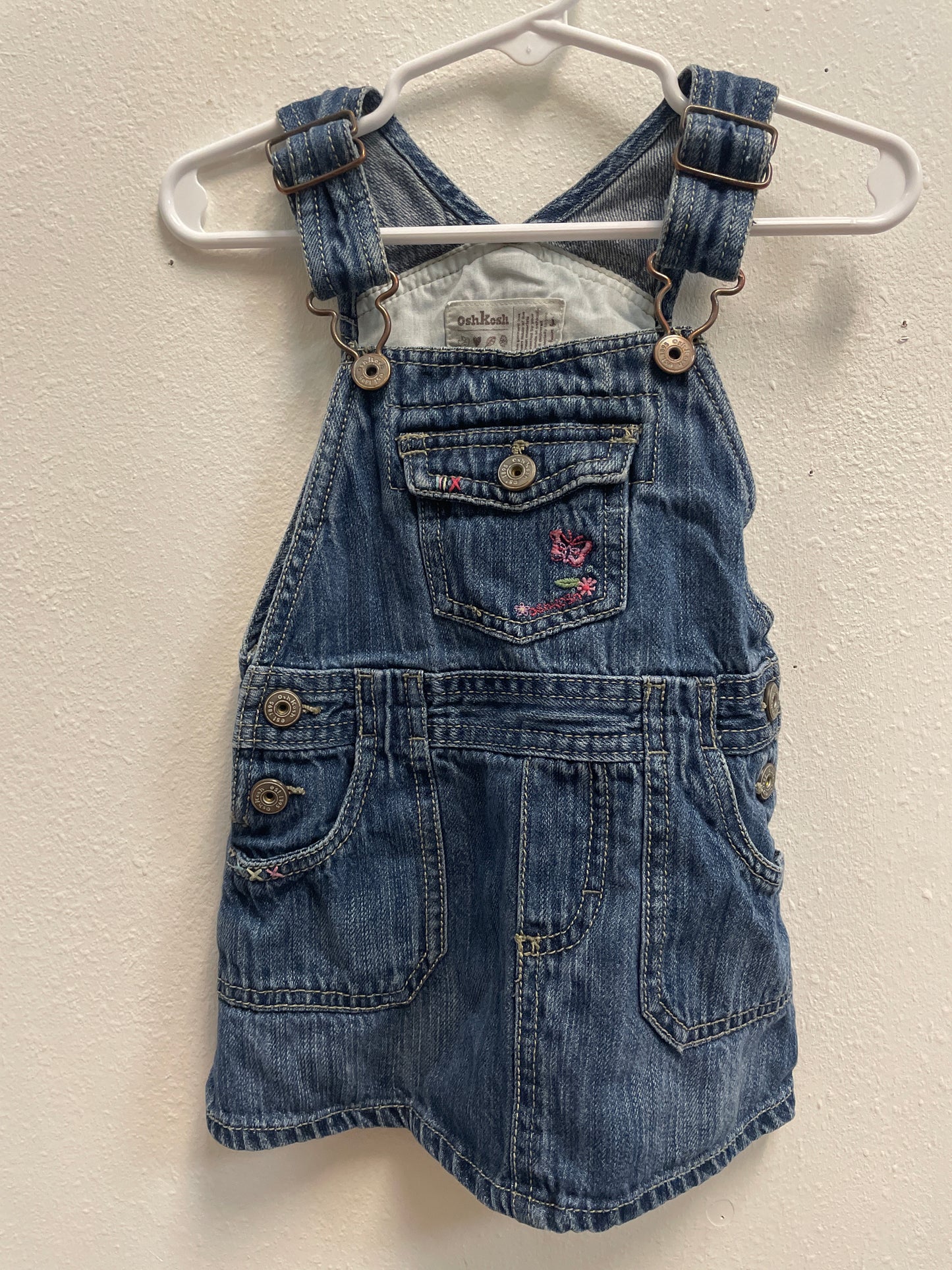 2t Vintage Osh Kosh Denim Jumper Dress